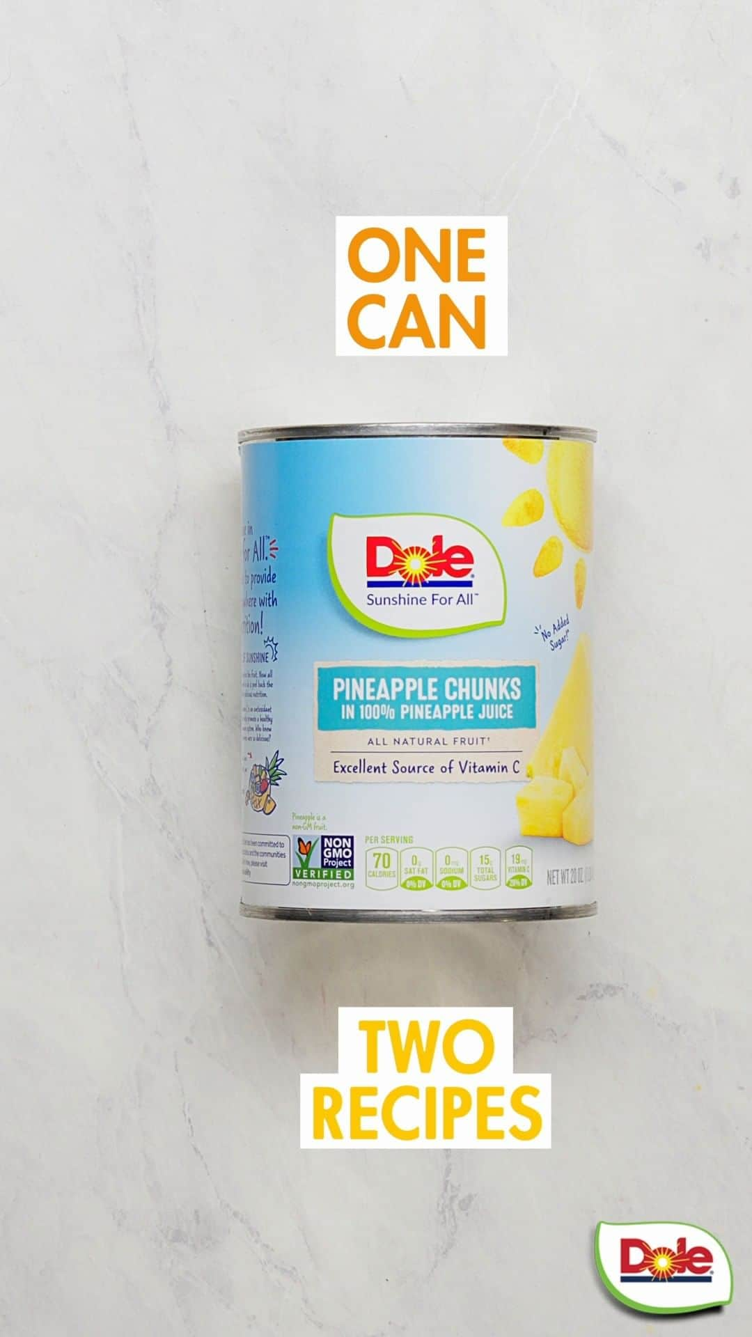 Dole Packaged Foods（ドール）のインスタグラム：「Chicken Tenders, but can it pineapple? 🍍 Indulge in the tropical vibes with Pineapple Glazed Chicken Tenders that are sweet, savory, and oh-so-delicious, paired perfectly with a refreshing 🍹 Pineapple Vodka Soda. Double the delight in the kitchen! 1 can, 2 recipes with Dole® Pineapple Chunks! 😁 #Dole #Recipes #DrinkRecipe #Dinner #Pineapple #Cocktails」