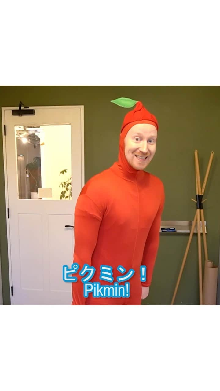 ミスターヤバタンのインスタグラム：「ピクミンワールドに入っちゃた！🌱 Pikmin cosplay!   #ミスターヤバタン #ハロウィン #ピクミン #コスプレ #ヤバタン #やばたん #pikmin #仮装」