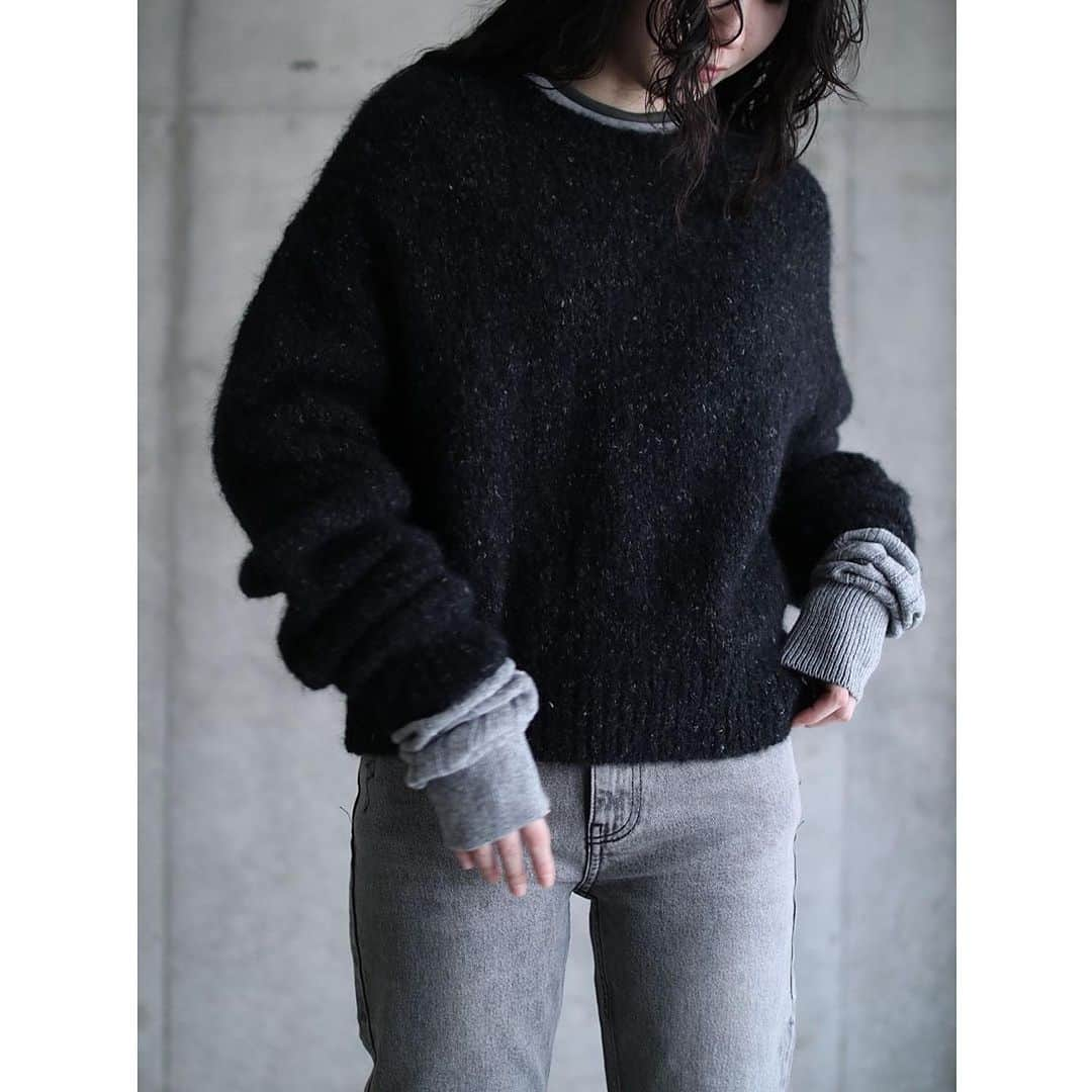 G.V.G.V.のインスタグラム：「ALPACA BLEND SHAGGY KNIT TOP  #gvgv」