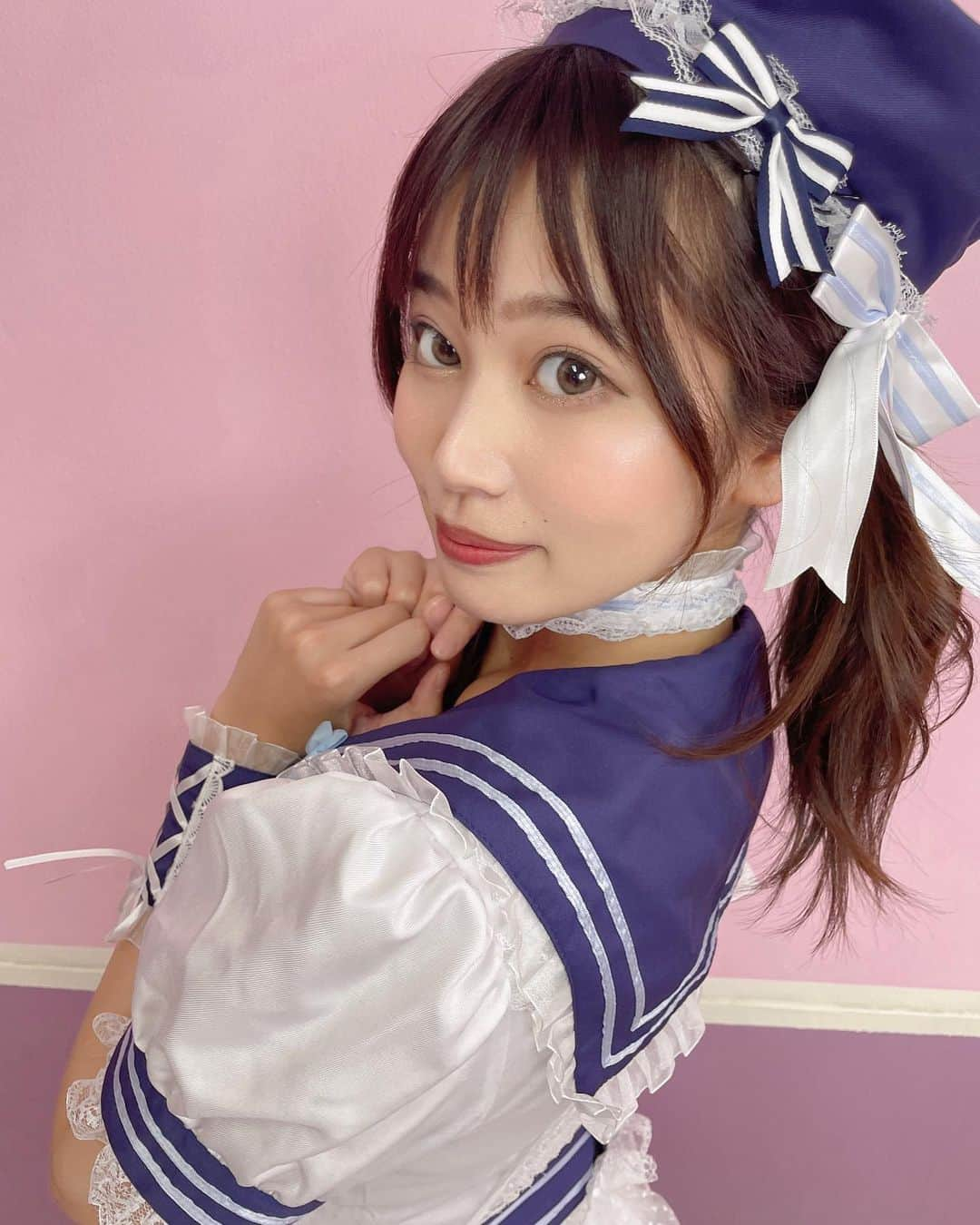 前田美波のインスタグラム：「あなたのアイドル〜🎤🎀🎵  #前田美波 #セクシー女優 #コスプレ #アイドル #ツインテール」