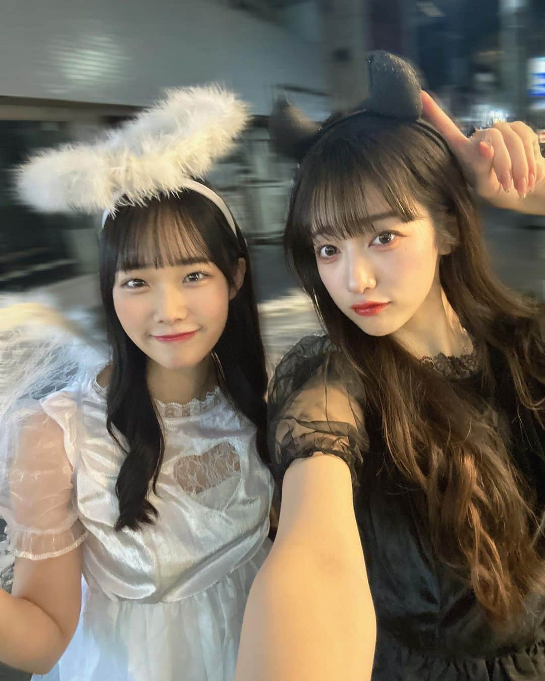 桜木心菜さんのインスタグラム写真 - (桜木心菜Instagram)「はぴはろ👼🏻😈 🎃🦇🕸 . . #天使 #悪魔 #happyHalloween #ハロウィン #コスプレ #仮装 したよ #juicejuice さん#入江里咲 ちゃん #りさち #私立恵比寿中学 #桜木心菜 #ここち #浅草 #좋아요 #뷰티 #할로윈」10月31日 21時36分 - sakuragi_cocona_official