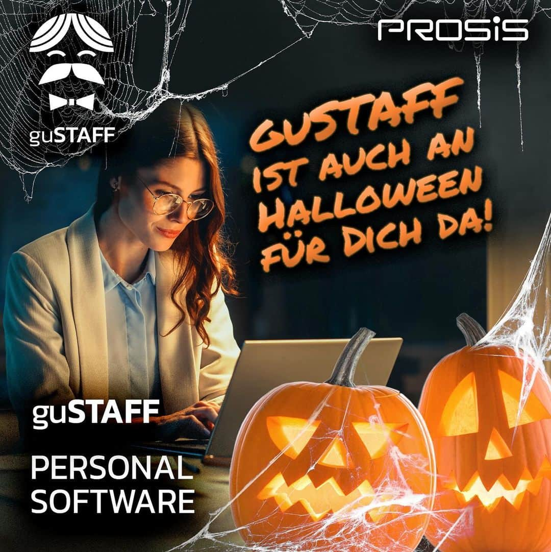 FCインゴルシュタット04のインスタグラム：「Die PROSIS und der FC Ingolstadt 04 wünschen euch ein schaurig-schönes Halloween!   Unser Tipp: Mit guSTAFF ist kein Personalthema mehr zum Gruseln! 🎃💻  ⏱ Arbeitszeiterfassung & Stempelsystem 🔎 Stundenkontrolle & Fehlzeiten 🏝 Freigabeprozesse für Urlaub / Freizeit ✈️ Reisekostenabrechnung  👤 Stammdaten und Skills ➕ uvm.  guSTAFF - Die HR Software für alle Belange der Personalverwaltung.   📡 On-Premises oder Cloud-Hosting  Jetzt 4 Wochen kostenlos testen! ✨ prosis.de/gustaff」