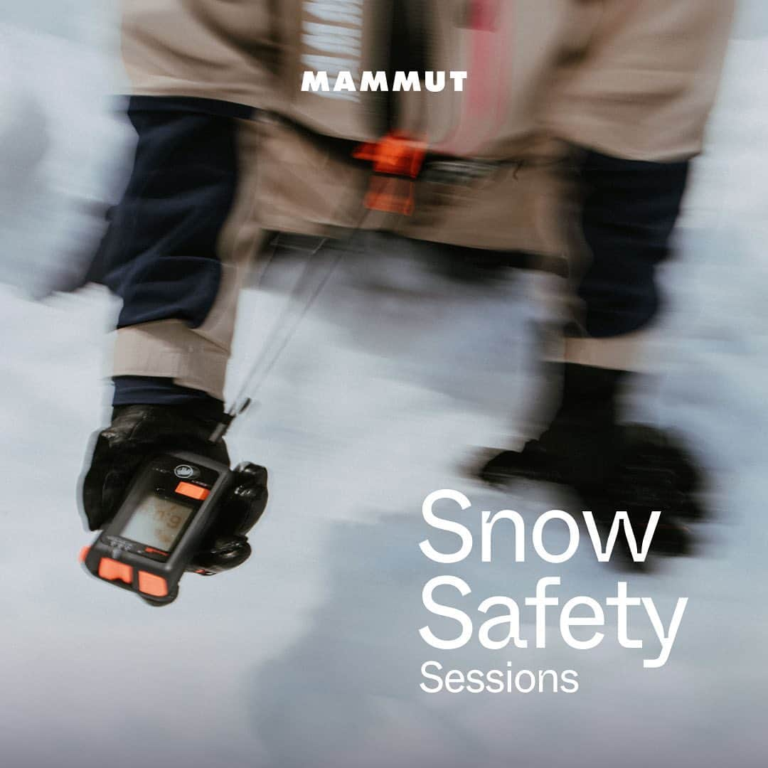 Mammutのインスタグラム：「Mammut Snow Safety sessions are back!  Learn basic avalanche knowledge from experts and find out how to use your avalanche equipment correctly. Let’s get ready for the upcoming winter adventures in the mountains 🌨️  The sessions will be taking place in Switzerland, France, Austria and Germany. Full schedule & more information can be found via the link in bio.  #backcountry #mammut」