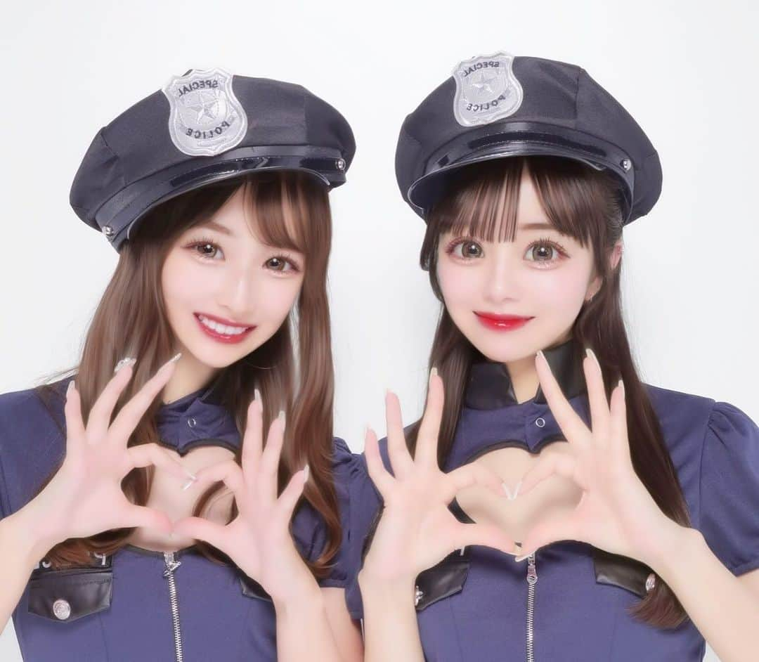 柚来しいなさんのインスタグラム写真 - (柚来しいなInstagram)「あやのとポリスした🚓💙  #プリクラ  #ハロウィンコスプレ  #ハロウィンプリ  #コスプリ  #mypalette  #ポリス」10月31日 22時16分 - shiina_1021