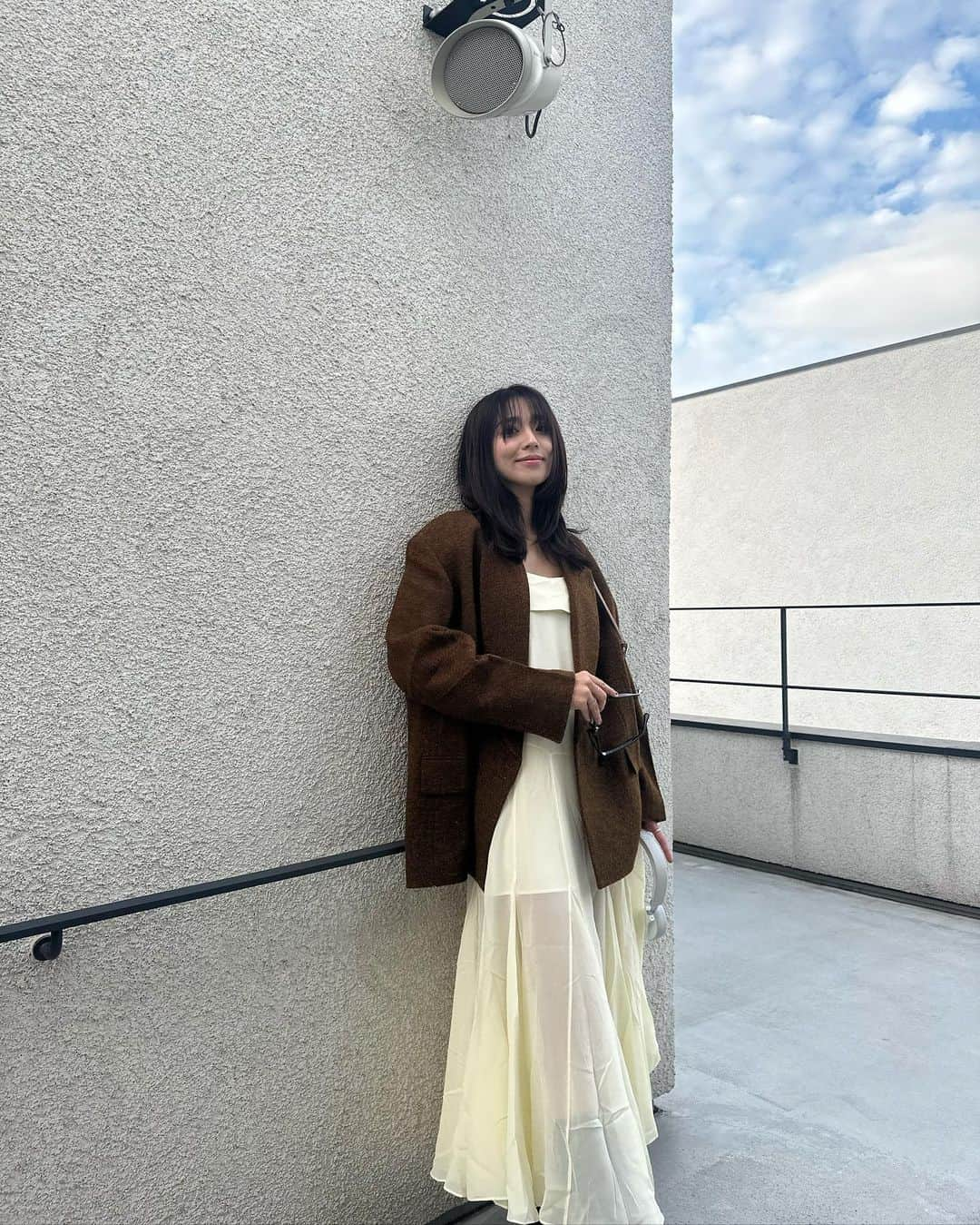 江藤百香のインスタグラム：「秋私服🍂🎧🫶」