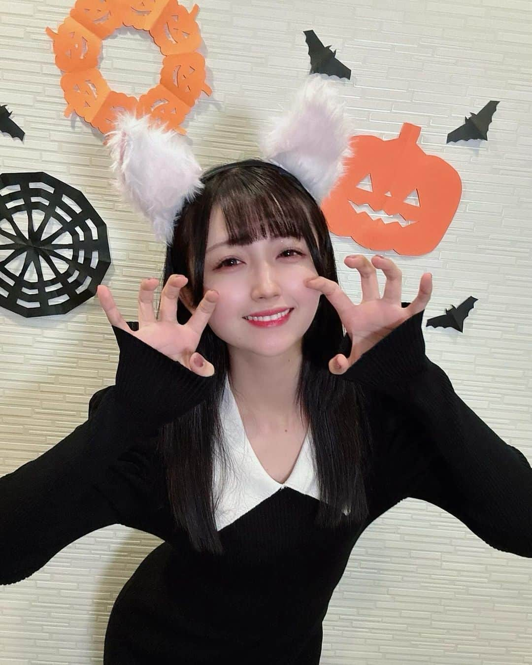 岡田夢以さんのインスタグラム写真 - (岡田夢以Instagram)「❤︎🎃 Happy Halloween 🐈‍⬛❤︎」10月31日 22時23分 - mei_okada0519