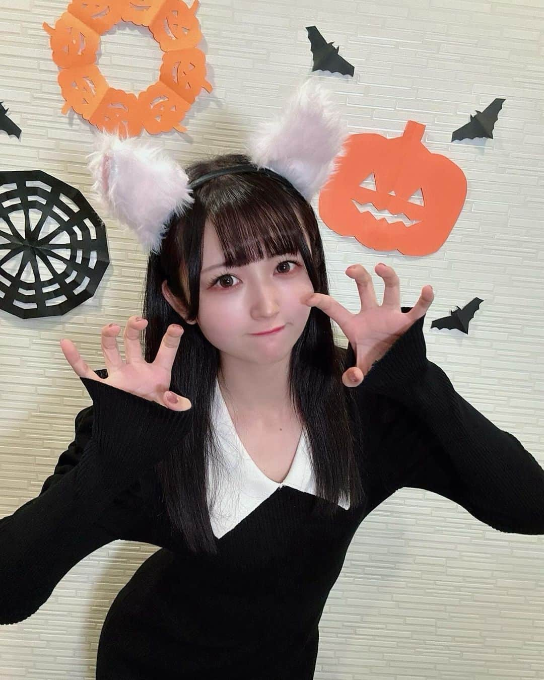 岡田夢以さんのインスタグラム写真 - (岡田夢以Instagram)「❤︎🎃 Happy Halloween 🐈‍⬛❤︎」10月31日 22時23分 - mei_okada0519