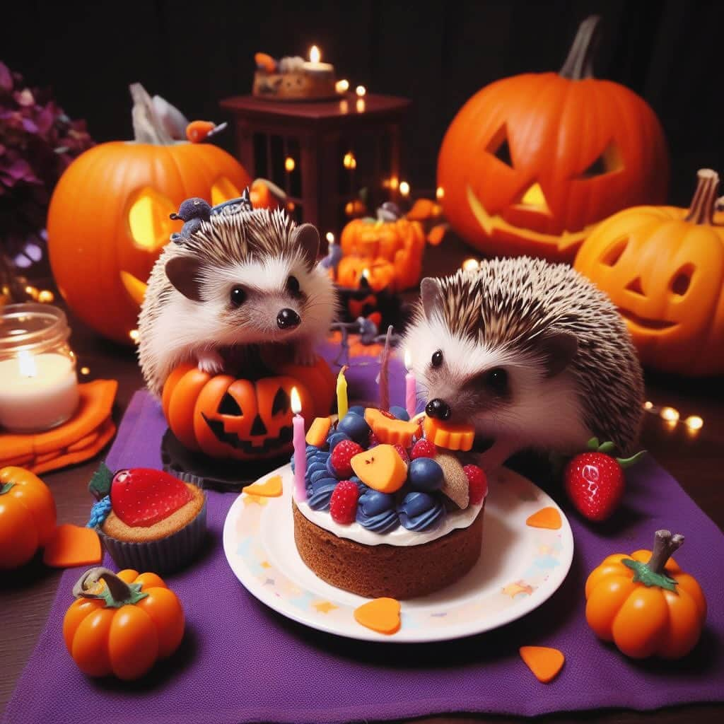 ダーシーさんのインスタグラム写真 - (ダーシーInstagram)「Happy Halloween!! Enjoy a prickly night🦔🎃👻  #aiart#hedgehog#hedgie#cuteanimals#flyinghedgehogs#ハリネズミ#はりねずみ#igel#hérisson#riccio#erizo#고슴도치#刺猬#halloween#ハロウィン」10月31日 22時43分 - darcytheflyinghedgehog