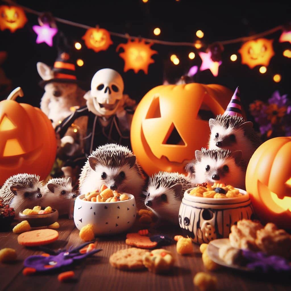 ダーシーさんのインスタグラム写真 - (ダーシーInstagram)「Happy Halloween!! Enjoy a prickly night🦔🎃👻  #aiart#hedgehog#hedgie#cuteanimals#flyinghedgehogs#ハリネズミ#はりねずみ#igel#hérisson#riccio#erizo#고슴도치#刺猬#halloween#ハロウィン」10月31日 22時43分 - darcytheflyinghedgehog