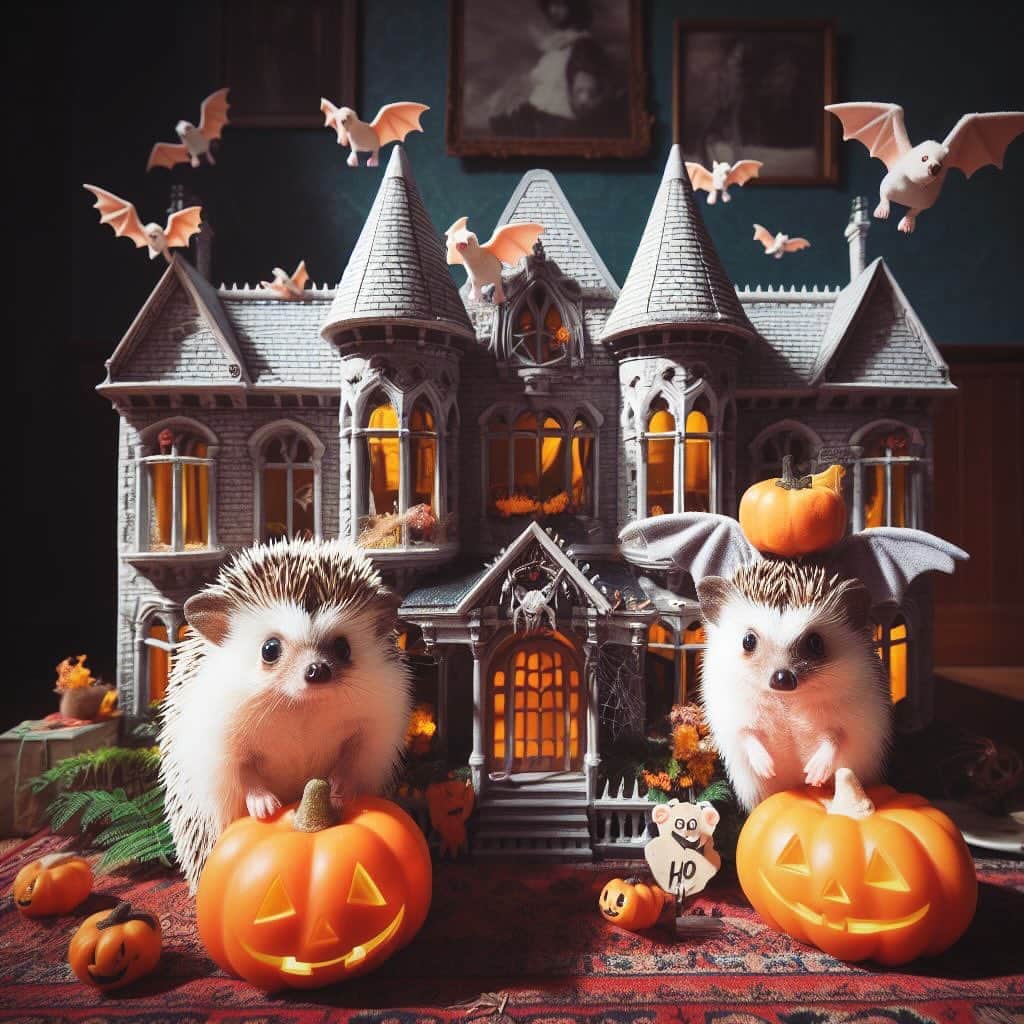 ダーシーさんのインスタグラム写真 - (ダーシーInstagram)「Happy Halloween!! Enjoy a prickly night🦔🎃👻  #aiart#hedgehog#hedgie#cuteanimals#flyinghedgehogs#ハリネズミ#はりねずみ#igel#hérisson#riccio#erizo#고슴도치#刺猬#halloween#ハロウィン」10月31日 22時43分 - darcytheflyinghedgehog