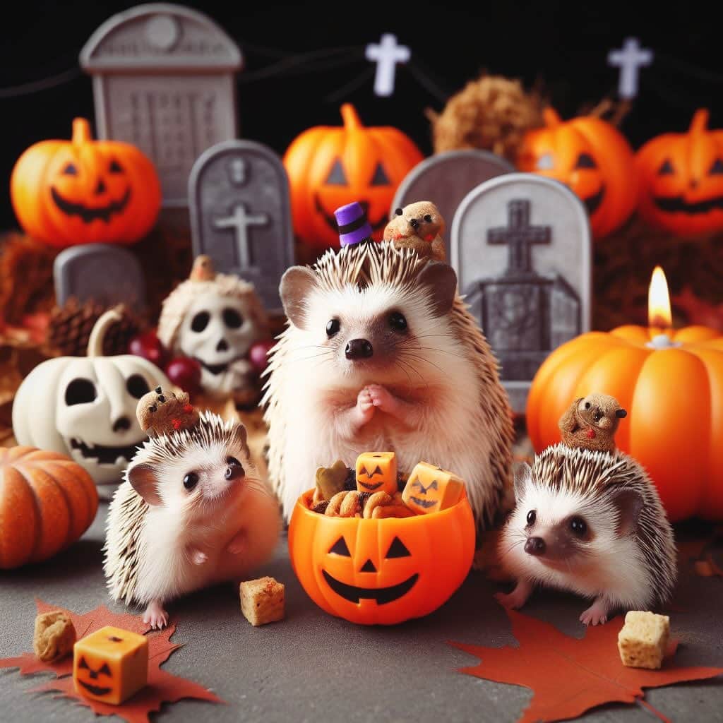 ダーシーさんのインスタグラム写真 - (ダーシーInstagram)「Happy Halloween!! Enjoy a prickly night🦔🎃👻  #aiart#hedgehog#hedgie#cuteanimals#flyinghedgehogs#ハリネズミ#はりねずみ#igel#hérisson#riccio#erizo#고슴도치#刺猬#halloween#ハロウィン」10月31日 22時43分 - darcytheflyinghedgehog