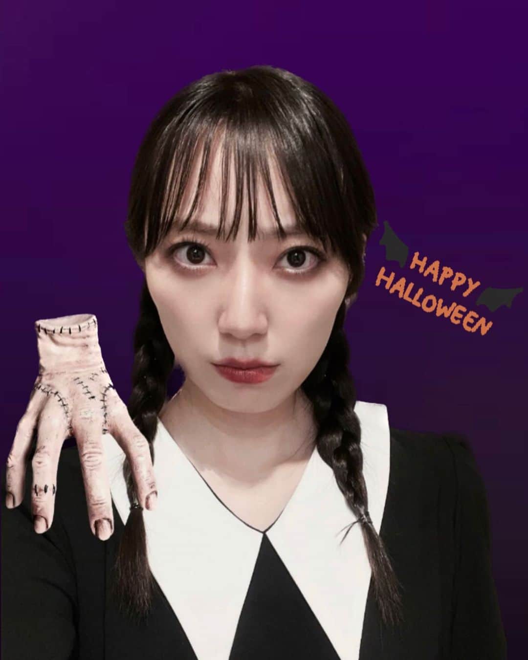 松井咲子さんのインスタグラム写真 - (松井咲子Instagram)「happy halloween ✞ I'm Wednesday ❤︎  #halloween #wednesday #netflix」10月31日 22時52分 - sakiko___official