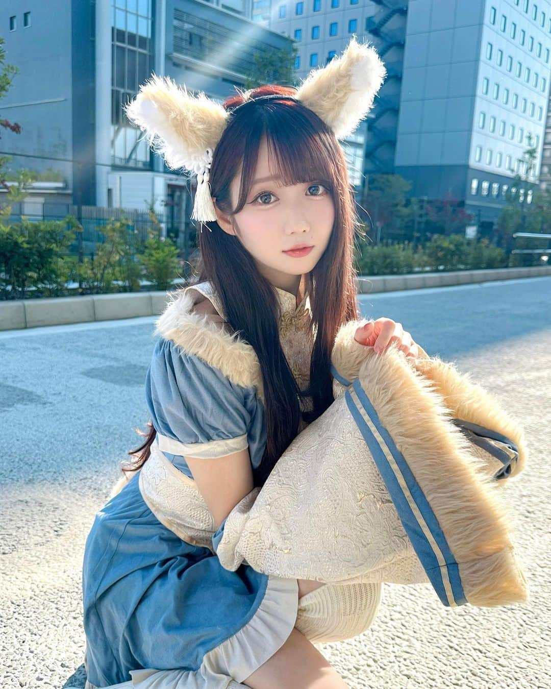 大谷映美里さんのインスタグラム写真 - (大谷映美里Instagram)「ハロウィン〜👻 今年はきつねキョンシーに！🐾✨ 化けて出てきちゃうぞ〜😼😼😼 #ハロウィンコスプレ」10月31日 22時57分 - otani_emiri