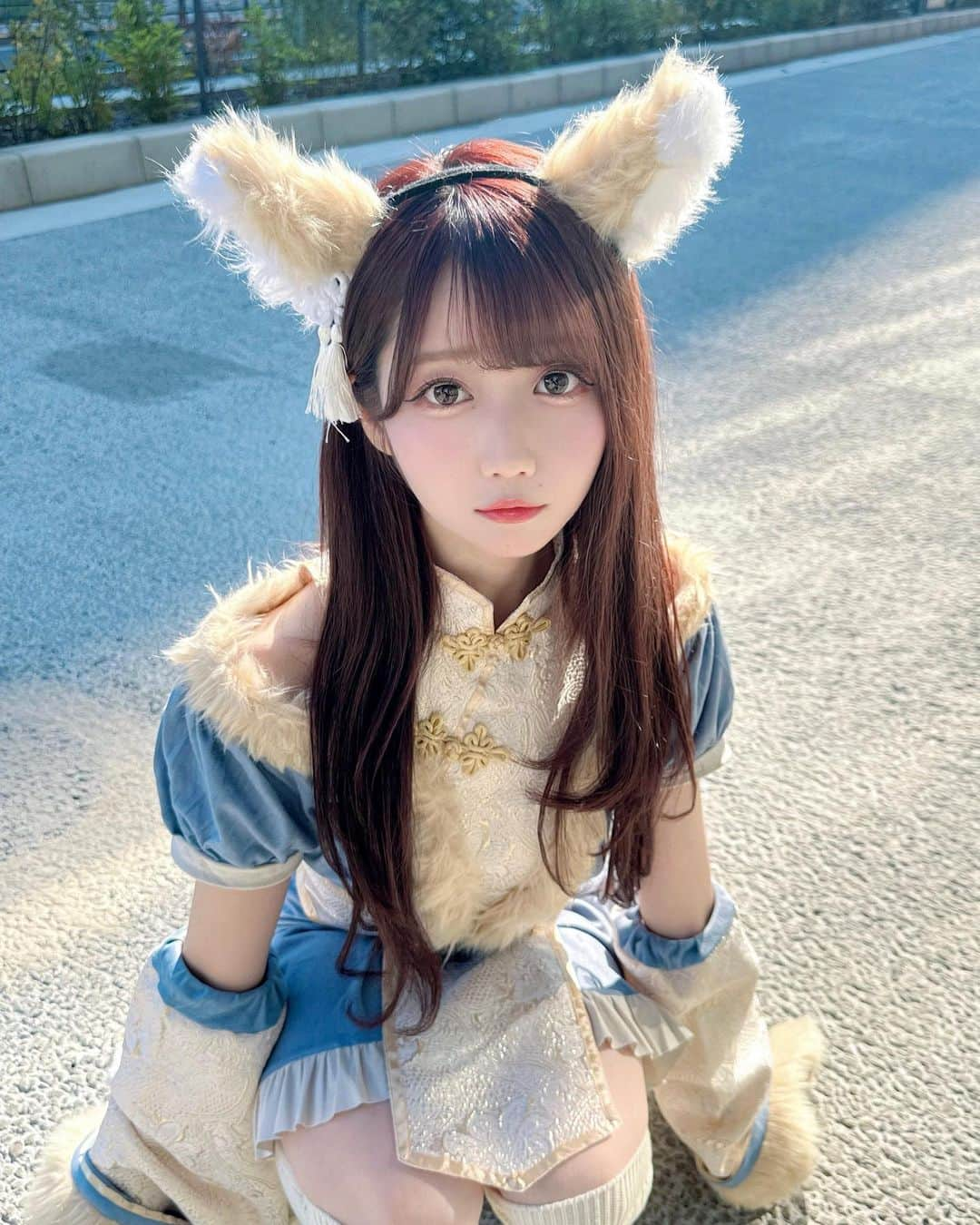 大谷映美里さんのインスタグラム写真 - (大谷映美里Instagram)「ハロウィン〜👻 今年はきつねキョンシーに！🐾✨ 化けて出てきちゃうぞ〜😼😼😼 #ハロウィンコスプレ」10月31日 22時57分 - otani_emiri