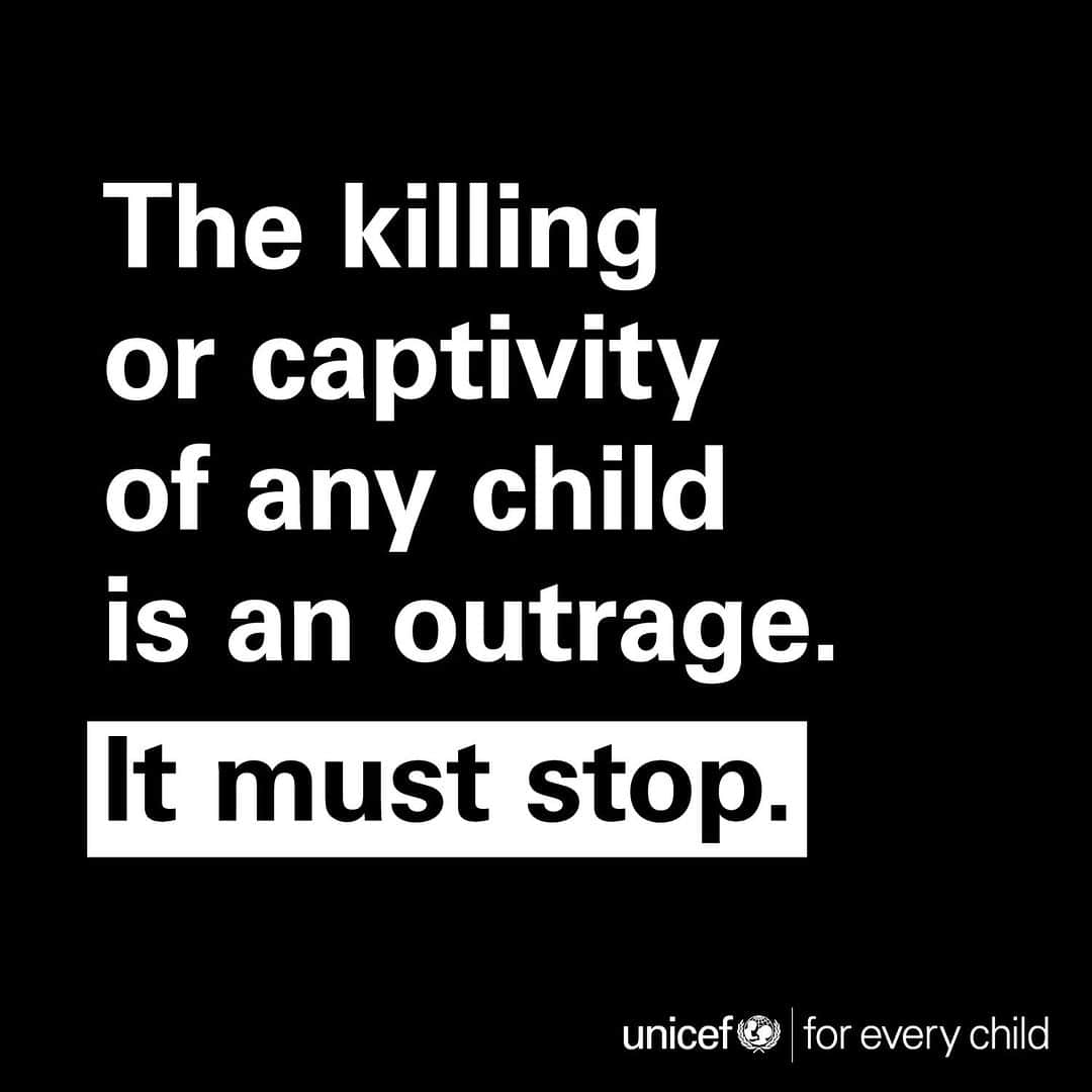 unicefのインスタグラム：「As the situation for children in the State of Palestine and Israel continues to deteriorate, UNICEF urgently appeals on all parties to agree to a ceasefire, allow humanitarian access across Gaza and release all hostages.」