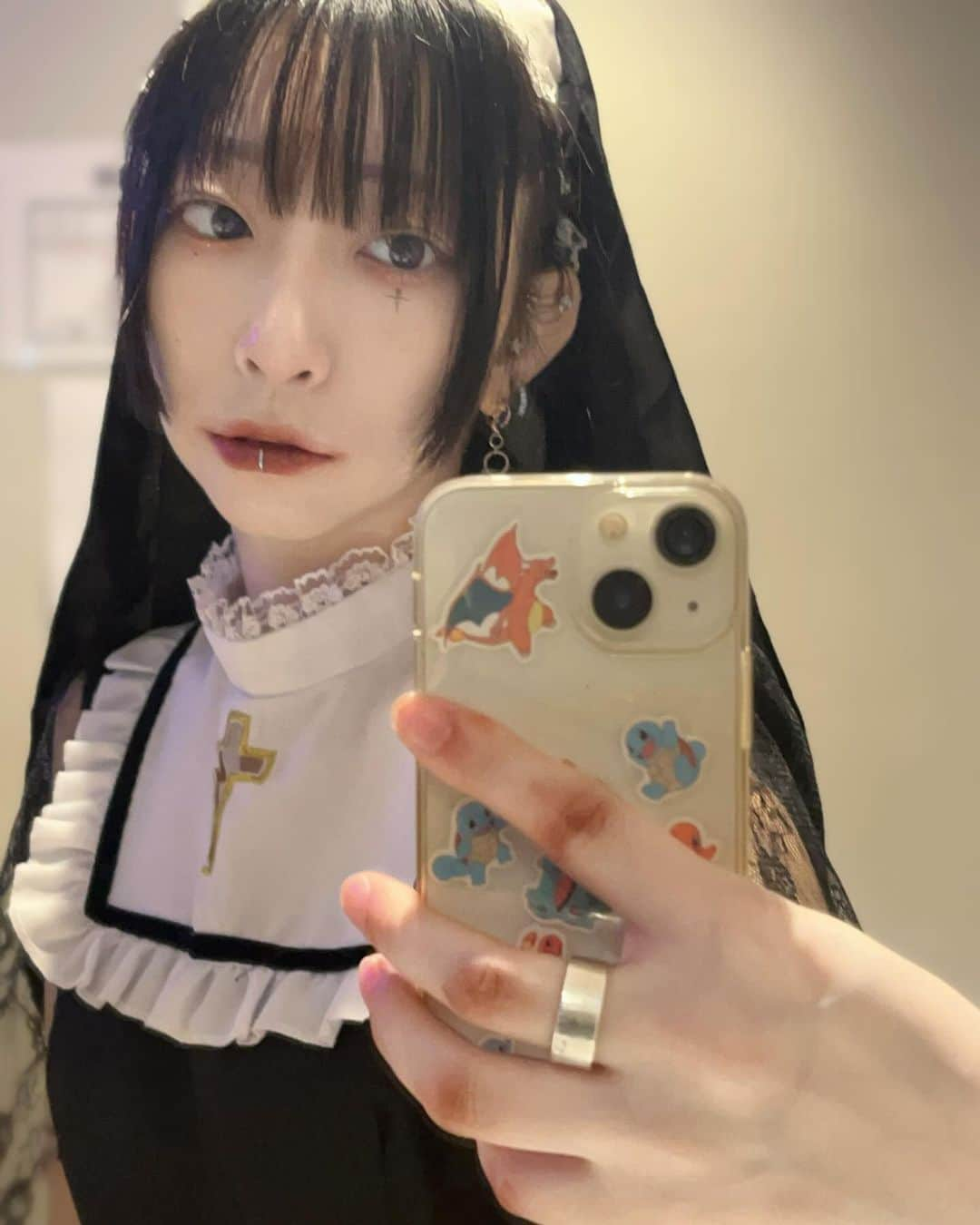 佐藤梨菜のインスタグラム：「✝️HAPPY HALLOWEEN 2023✝️ ・ ・ ・ 💒🖤Sr.」