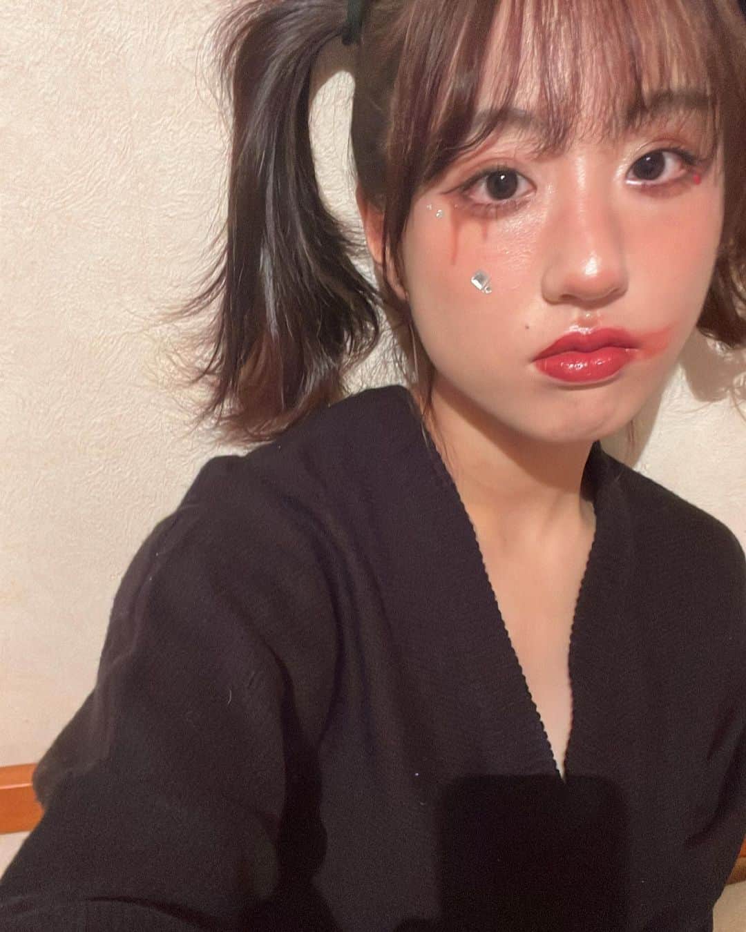 HARUのインスタグラム：「#halloween 🎃  #ハロウィンメイク」