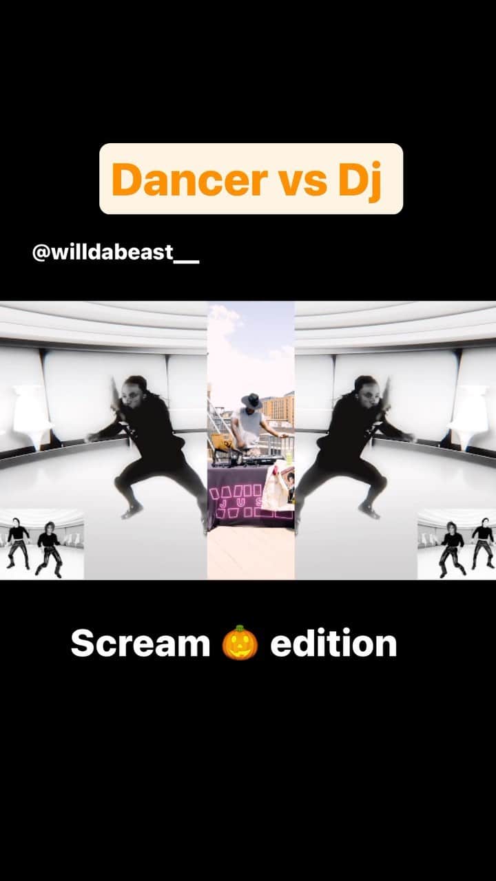 WilldaBeastのインスタグラム：「#Dancer @willdabeast__   Vs.  #dj  @dj_justwill   —- #scream #mj #djjustWill #videorecreation」