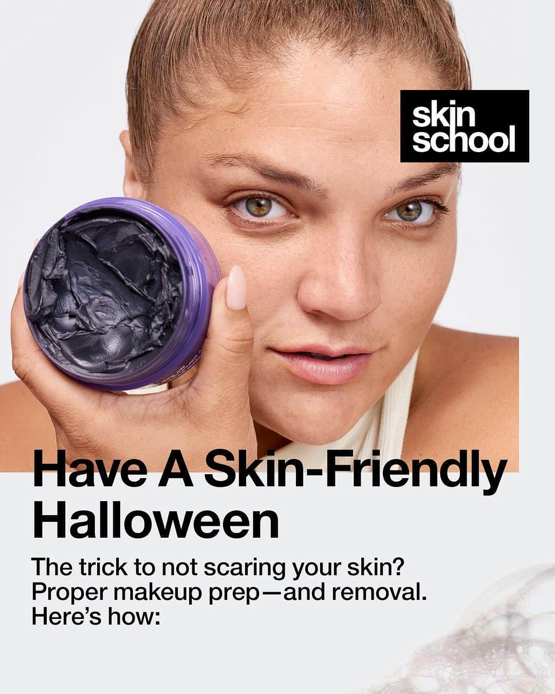 クリニークさんのインスタグラム写真 - (クリニークInstagram)「Skin School: We love spooky season at Clinique—but not when things get scary with our skin.  #Clinique #SkinSchool #Halloween #SkincareRoutine #SkinPrep #DoubleCleansing」11月1日 0時05分 - clinique