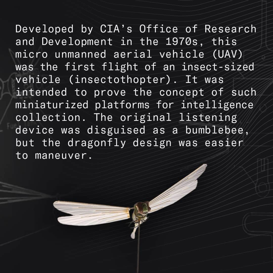 CIAさんのインスタグラム写真 - (CIAInstagram)「Swipe to learn about #CIA's Artifact of the Week: Insectothopter.  #AOTW #HISTINT」11月1日 0時22分 - cia