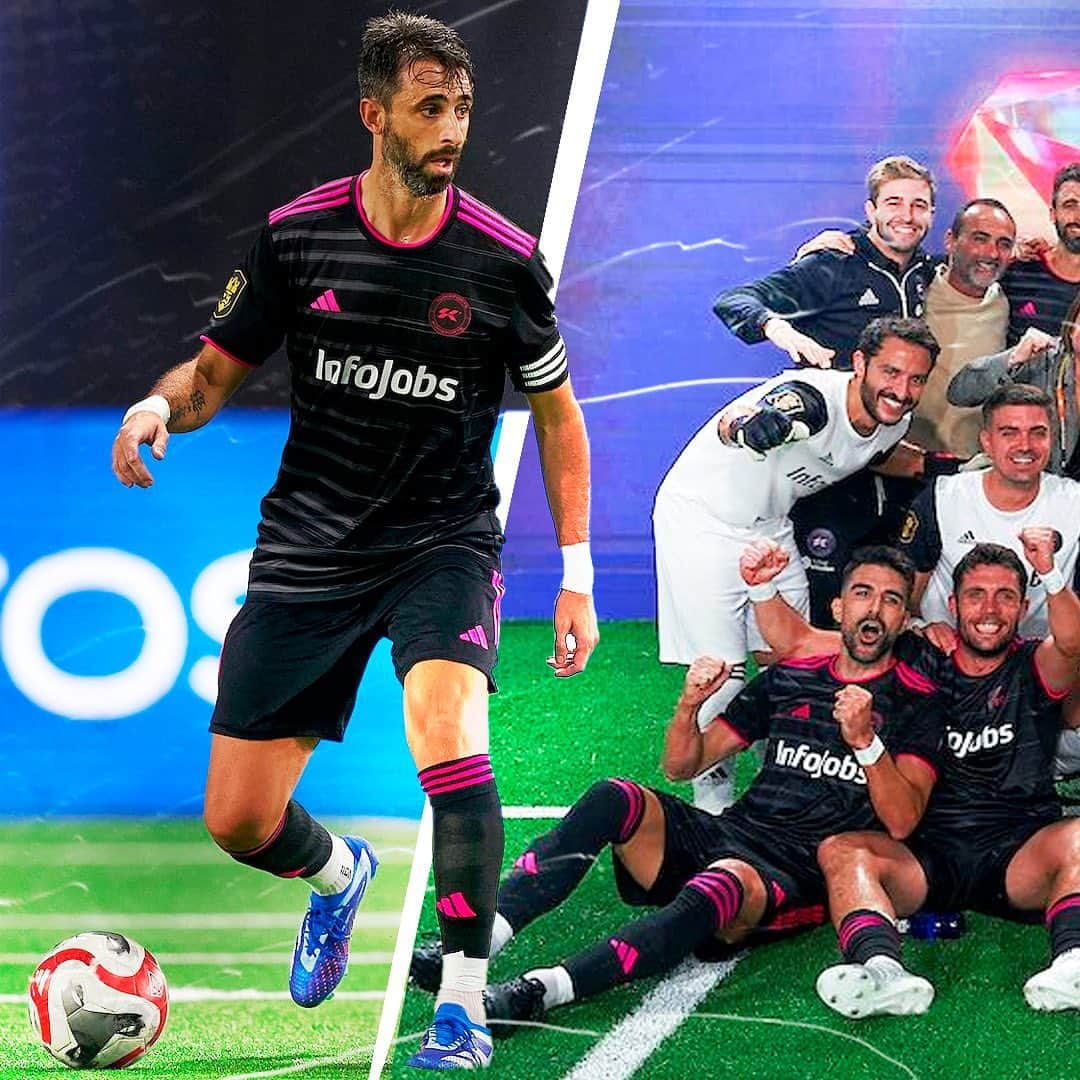 ニコラス・パレハのインスタグラム：「Primera victoria en la Kingdom Cup ! Vamos @kunisports @kunitasfc 🩷🖤」
