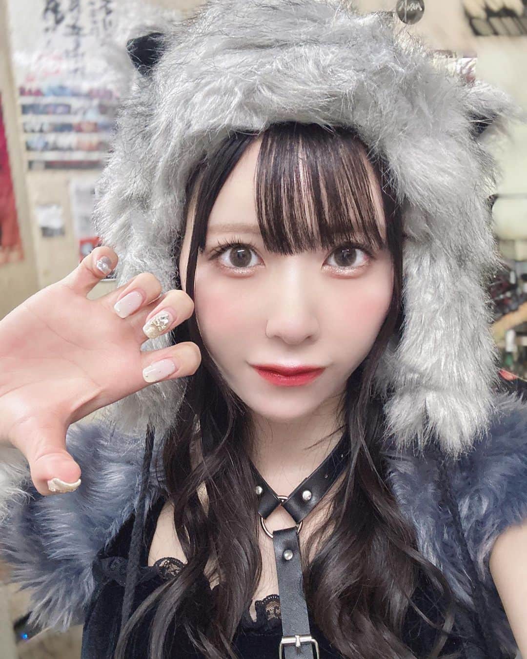 楠ろあのインスタグラム：「𝐇𝐚𝐩𝐩𝐲 𝐇𝐚𝐥𝐥𝐨𝐰𝐞𝐞𝐧🌙 　 今年は狼の仮装を🐺 ハロウィンみんなとたくさん過ごせて、 楽しい思い出でいっぱいで嬉しい~🎃♡ 　 　 ハロウィンライブ前はUne fleurさんで まつげパーマと眉毛のスタイリングに✔︎ しっかりまつげが上がってるのが写真でも 分かるようになってとっても嬉しい✌🏻🤍 @une_fleur_nina    　 そして今月もeveilさんの小顔矯正に👱🏻‍♀️ お顔の印象が一気に変わるので、何年も ずっとお世話になり続けてます♡ @eveil.beauty.salon  　 　 今年のハロウィンはみんな何かした👻？」