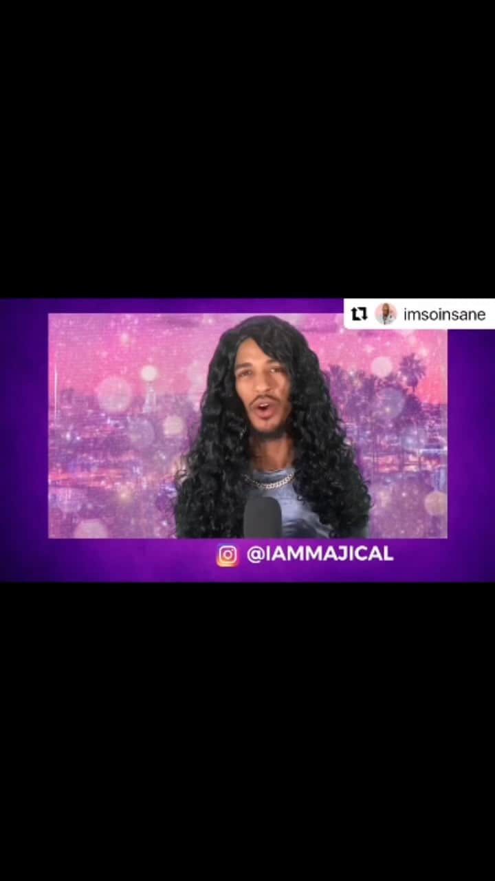 クラウディア・ジョーダンのインスタグラム：「First of all I’m literally laughing out loud watching this very accurate spoof of me and my co-hosts @msfunkydineva and @thealreynolds of Tea-GIF! They really nailed it and paid attention to detail! I  love this! Thank you for doing this @imsoinsane @kevinkagejr and @iammajical !! Please do more!! I’m reposting all of them!!」