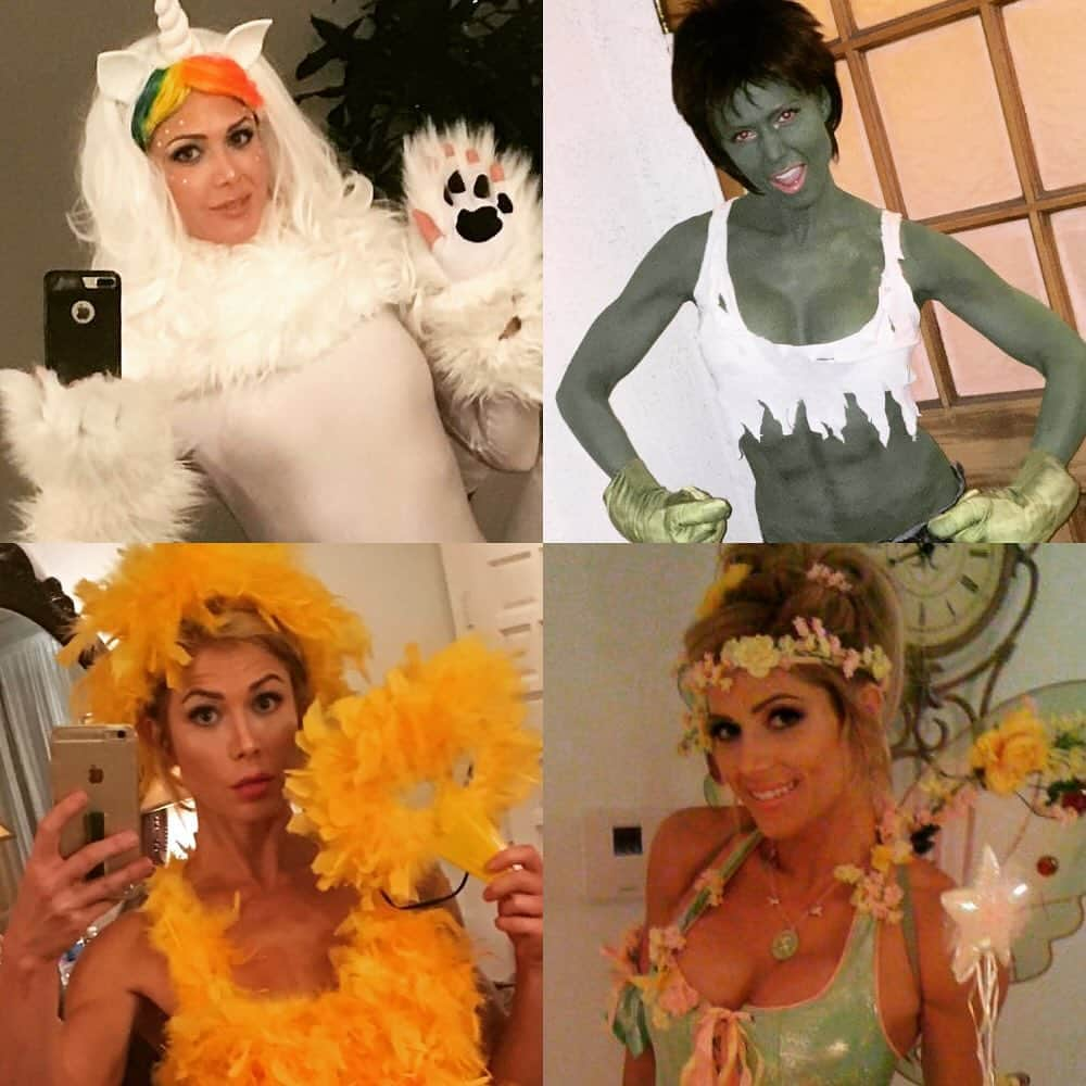 トリー・ウィルソンのインスタグラム：「Happy Halloween! I like to make my own costumes 🎃 here's some of my favorites from over the years 😜」