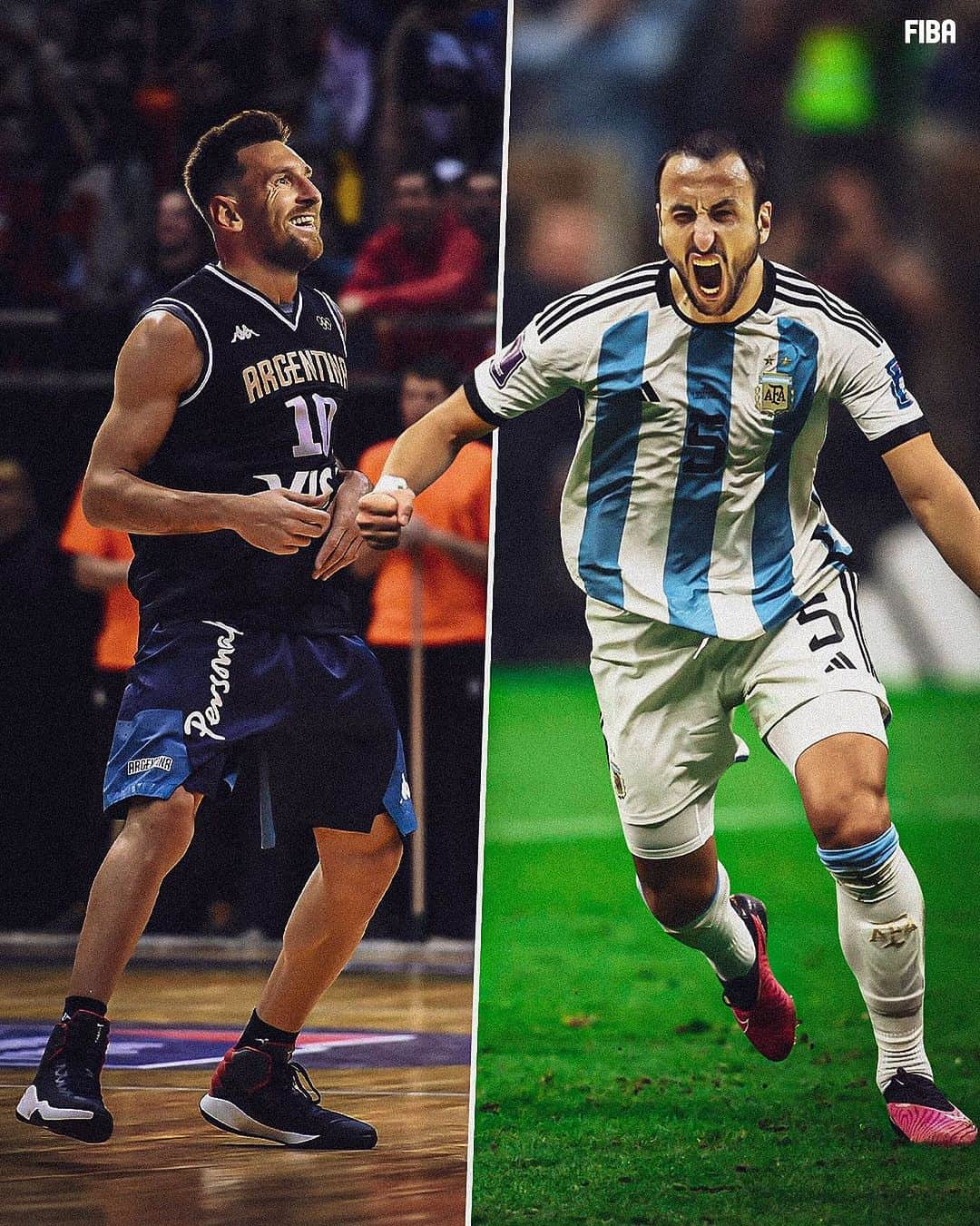 FIBAのインスタグラム：「What if the roles were reversed 🐐x🐐」