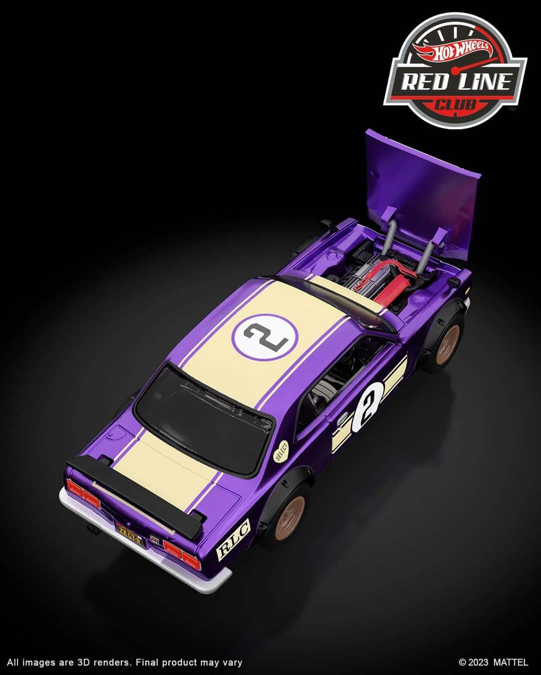 Hot Wheelsさんのインスタグラム写真 - (Hot WheelsInstagram)「You chose it, and we’re making it!  Covered in Spectraflame dark purple, with an opening hood and detailed engine, the 1972 Nissan Skyline H/T 2000GT-R is the perfect addition to your collection.   Available for pre-order till 11/13 at 9PM PT for Red Line Club members only. #HotWheels」11月1日 1時42分 - hotwheelsofficial