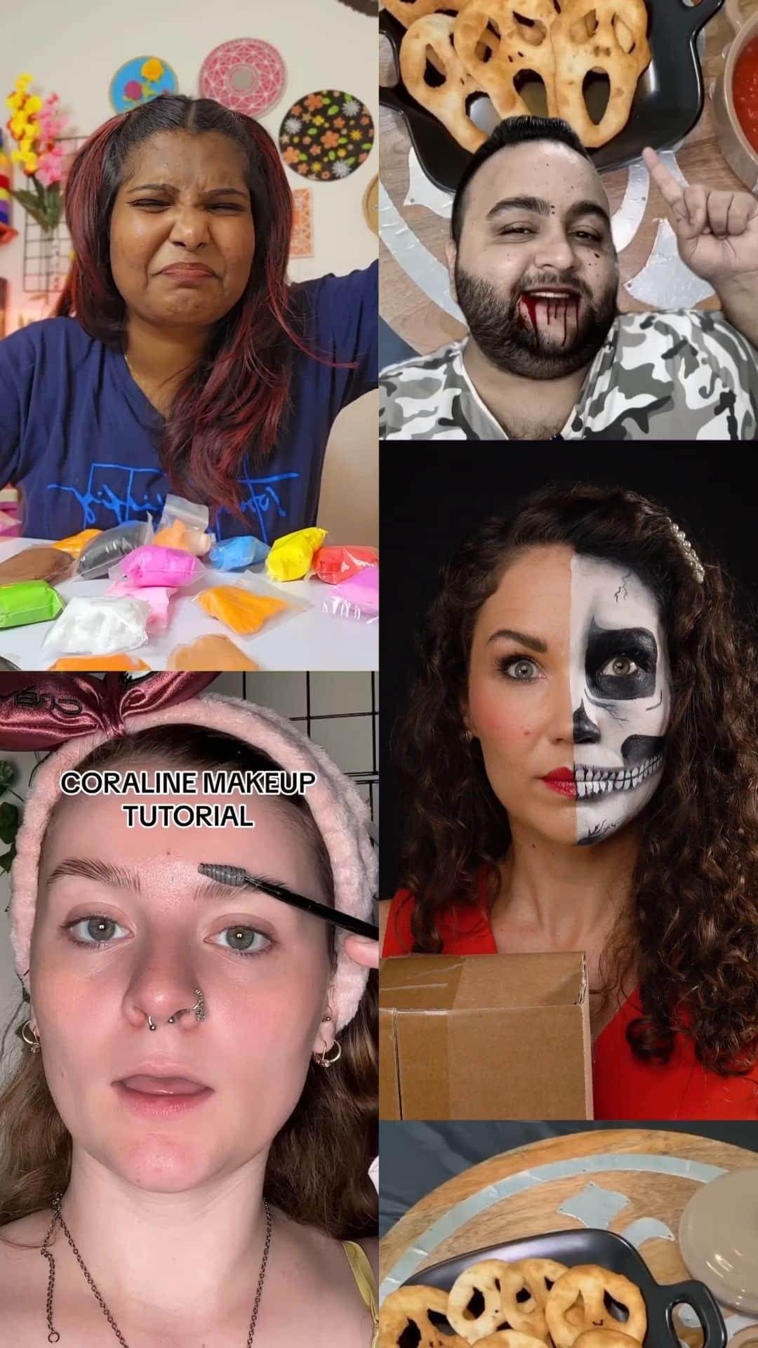 YouTubeのインスタグラム：「get in the halloween spirit with @Glamflowerx @vinisha_vijayakumar_ @dr.aydingoksin @sariaalto_ #HalloweenWithShorts」