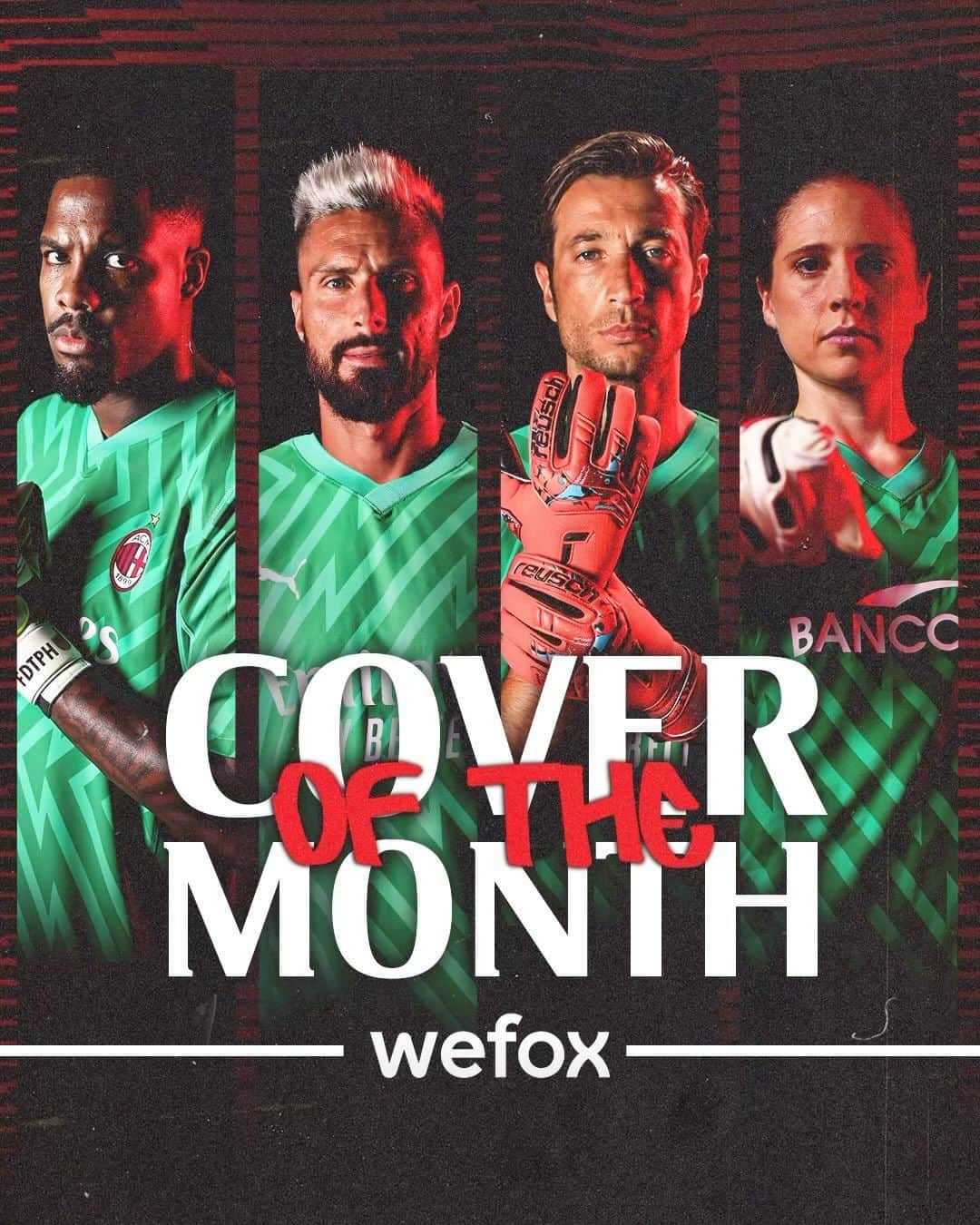 ACミランのインスタグラム：「🧤 Cover of The Month for October 🧤  Yes, there’s Giroud’s save too 😍   #SempreMilan」
