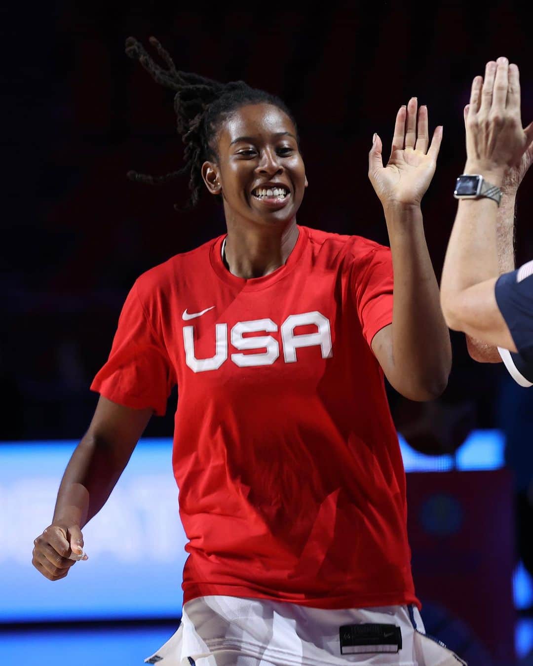 USA Basketballのインスタグラム：「An Olympic gold medalist & World Cup champ, @iamarielatkins is returning to the 🇺🇸 #USABWNT for November exhibitions!  Catch Ariel in action against @ladyvol_hoops (11/5, 6 pm ET, SEC Network)」