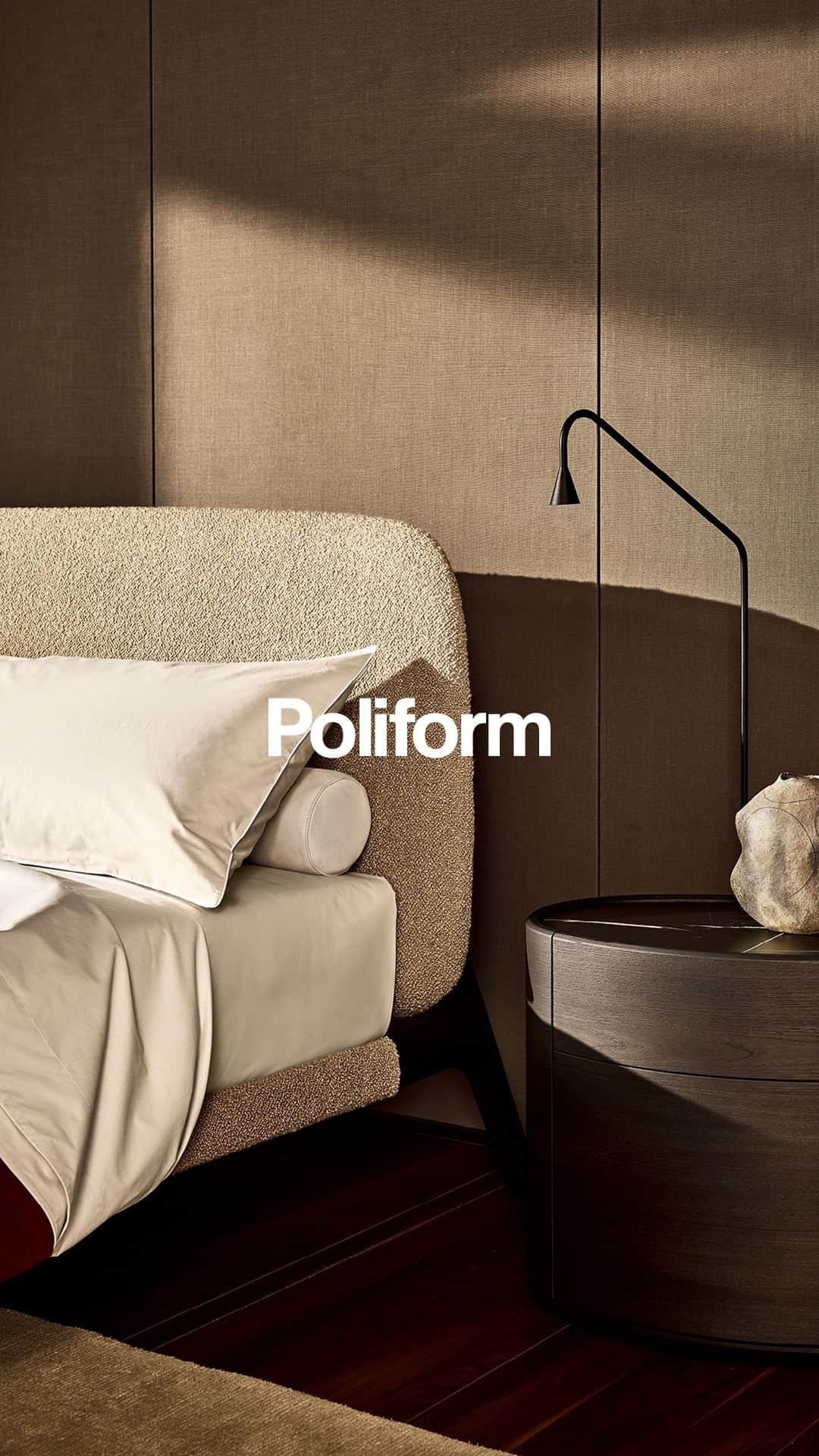 Poliform|Varennaのインスタグラム：「Bring harmony, maximum comfort and strong personality to the most intimate areas of your home with Poliform sophisticated designs.  Discover Poliform Night collection on poliform.com. #poliform #design #madeinitaly #home #homedesign #livingroom #poliformhome #poliformnews #poliformnovelties #poliformnewcollection #poliformnightroom #poliformbedroom #poliformnightcollection #poliformcurvebed #poliformcurve #curvebed #poliformlifestyle」