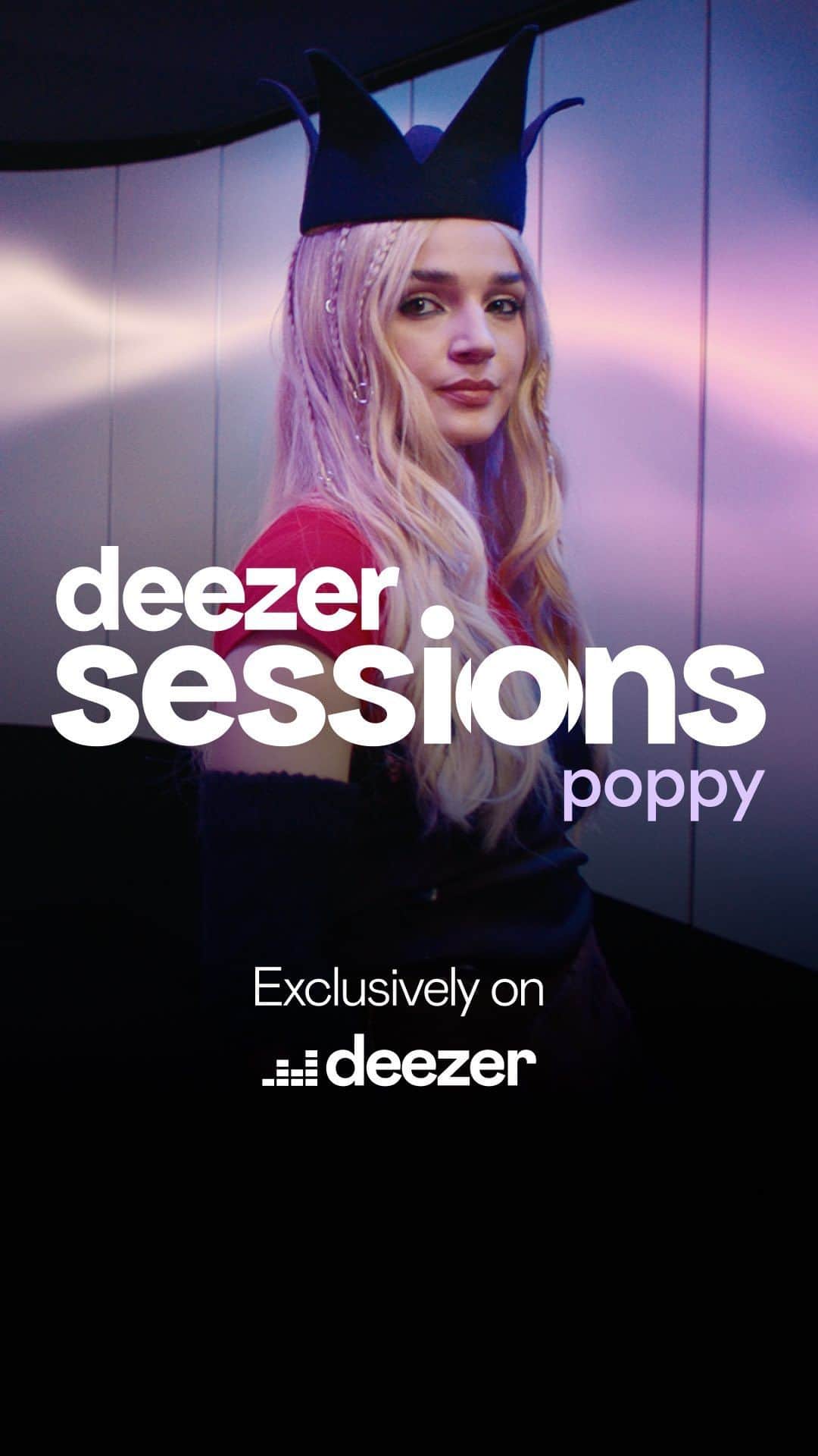 Poppyのインスタグラム：「🕷️ #DeezerSessions x @impoppy 🕸️ Now on YouTube #linkinbio Happy Halloween 😈」