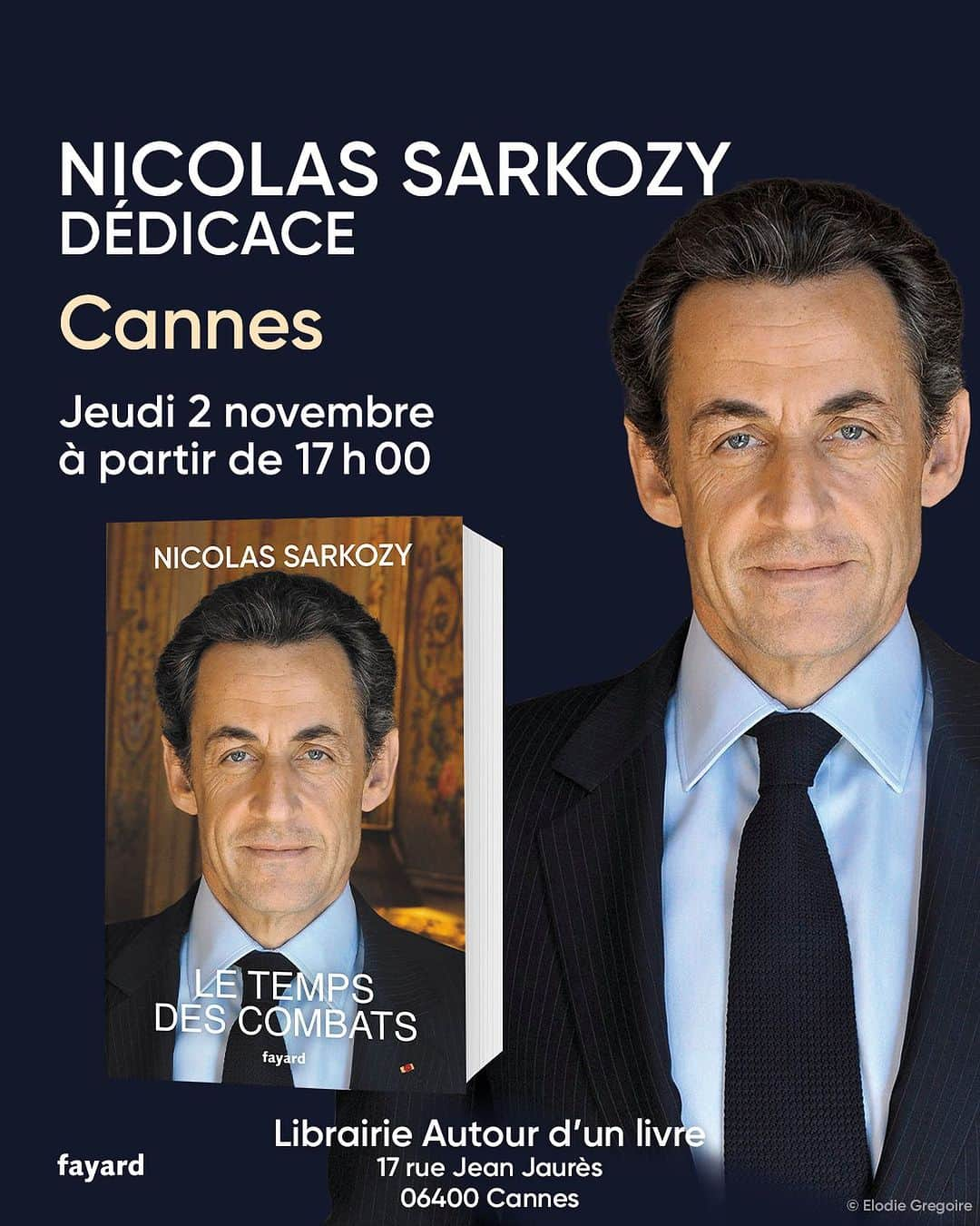 ニコラ・サルコジさんのインスタグラム写真 - (ニコラ・サルコジInstagram)「Impatient de retrouver Cannes ce jeudi ! #letempsdescombats @editionsfayard」11月1日 2時16分 - nicolassarkozy