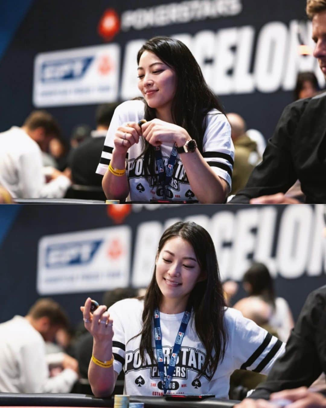 アーデン・チョーのインスタグラム：「I had such a great time at EPT Barcelona & now I’m headed to Vegas for the return of NAPT at Resorts World (November 4-12) excited to play the $1650 @PokerStars main event Also...does anybody know about any Big cash games running? 🤔 I miss playing cash…」