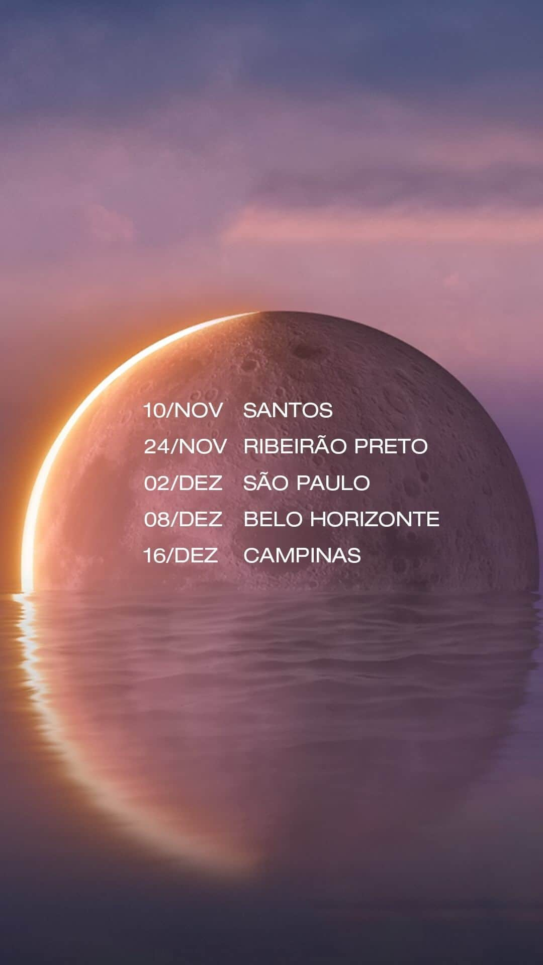 サンディのインスタグラム：「…E, depois da Eurotour, tô de volta com meus últimos shows da Turnê 2023! Dia 16 de dezembro encerro com chave de ouro na minha cidade, Campinas! Cadê meus conterrâneos e a galera da região? 💜 Espero vocês aqui ou em alguma dessas cidades da agenda!! ✨ #TurnêSandy2023 #ÚltimasDatasDoAno」