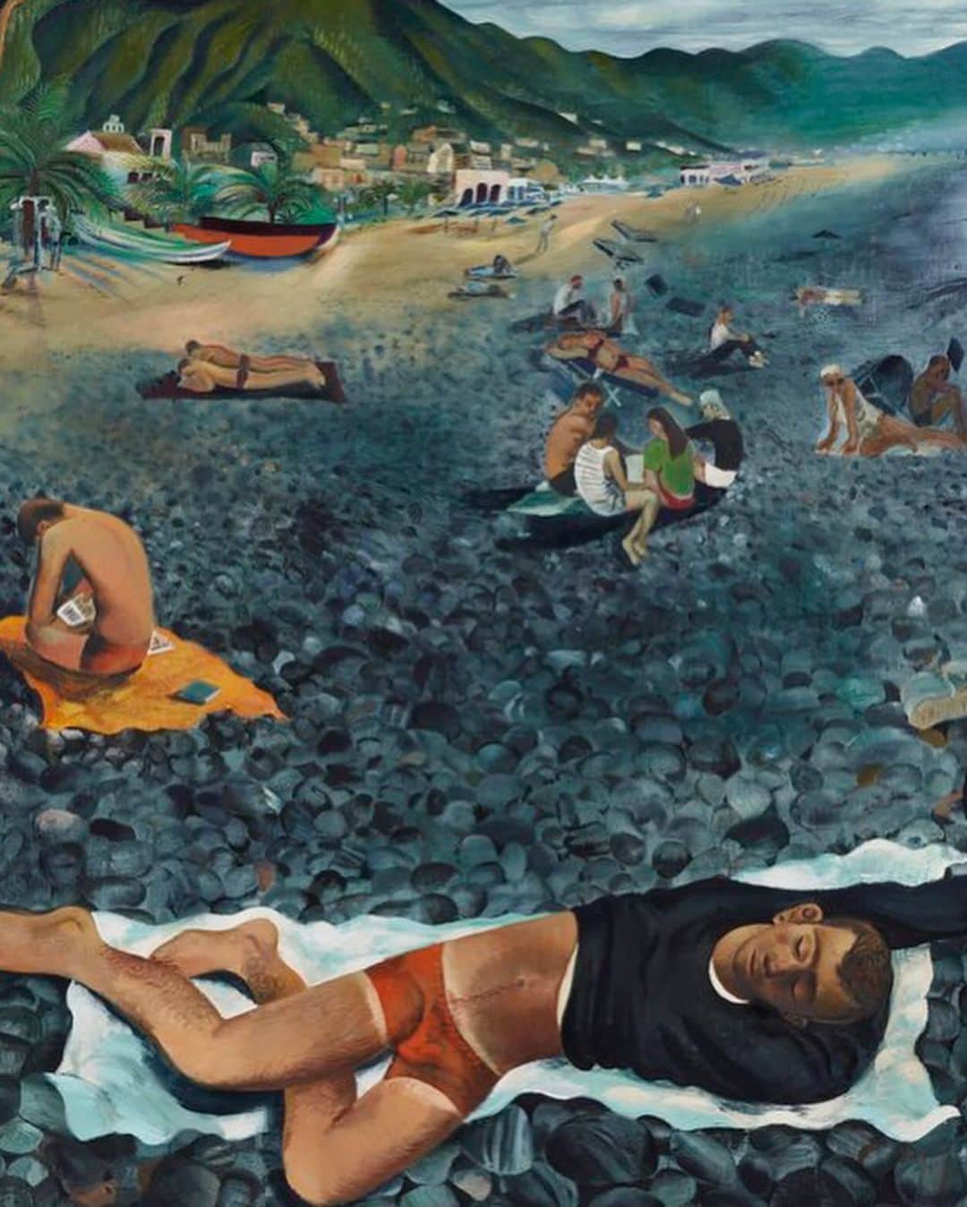 Juxtapoz Magazineのインスタグラム：「#LouisFratino “In bed and abroad” at @sikkemajenkins」