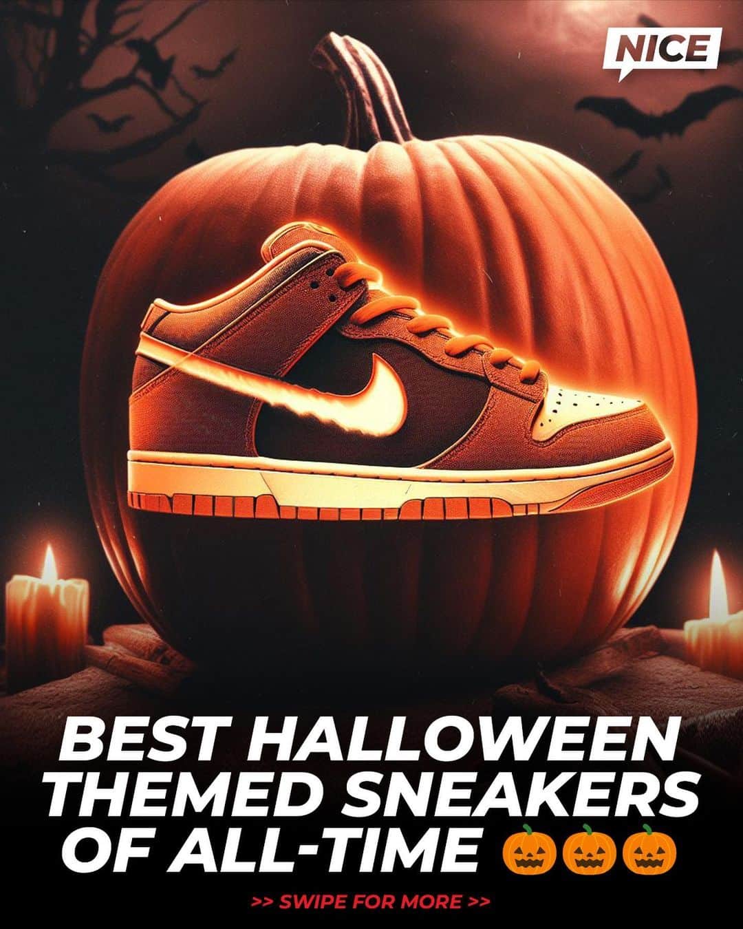 Nice Kicksのインスタグラム：「Do you own any of these Halloween-themed kicks? Is there any pairs we’re missing in our list? 👀🎃」