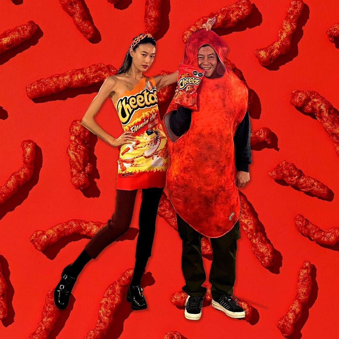 陳冠希のインスタグラム：「BY POPULAR DEMAND …. MY HALLOWEEN DUO COSTUME REVEAL @cheetos」