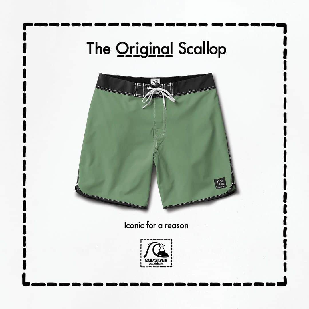 クイックシルバーのインスタグラム：「New color. Same scallop cut. Since 1969. @lungislabb in The Original Boardshort. #Iconicforareason」