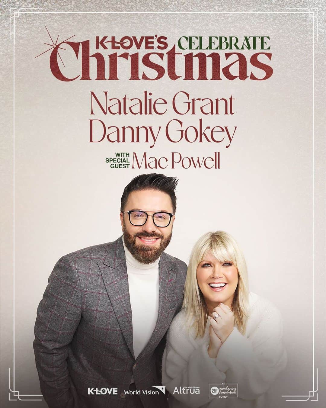 ダニー・ゴーキーのインスタグラム：「Tickets for K-LOVE's Celebrate Christmas are on sale now! Enjoy special performances by Natalie Grant, Danny Gokey and Mac Powell! Get your tickets today at KLOVE.com 🎟️」
