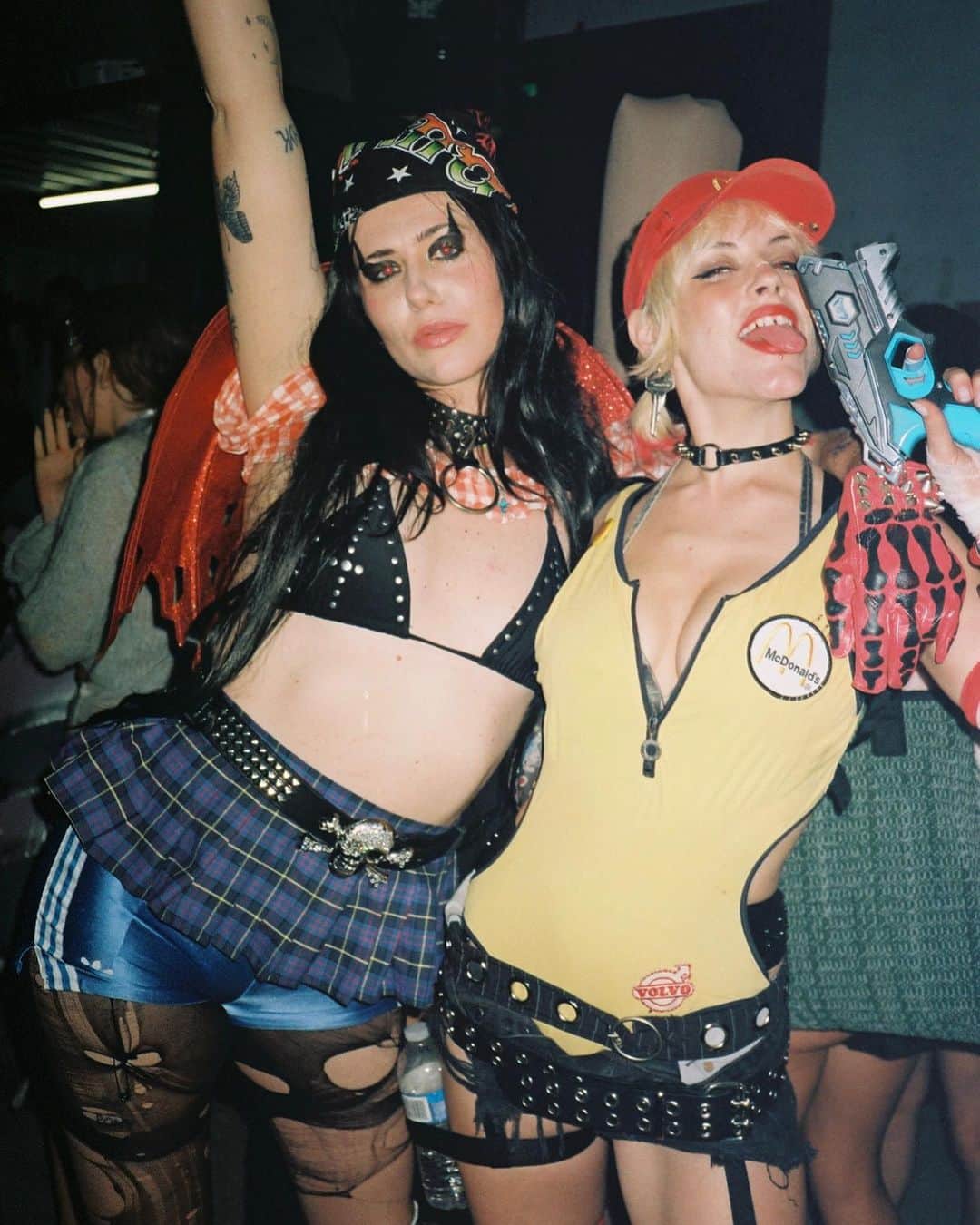 Ashley Smithさんのインスタグラム写真 - (Ashley SmithInstagram)「☢️🍟⚠️ what a sick weekend, @dm_trashworld had their DJ set debut at the apocalypse and then played their 2nd show at the hardcore goth prom. I was proud of my Tank girl X Mcdonalds costume too. I think I’ll sleep until next Halloween now 😴Thanks @patrickliam and @miriam_marlene for the sick pics」11月1日 7時33分 - therealashsmith