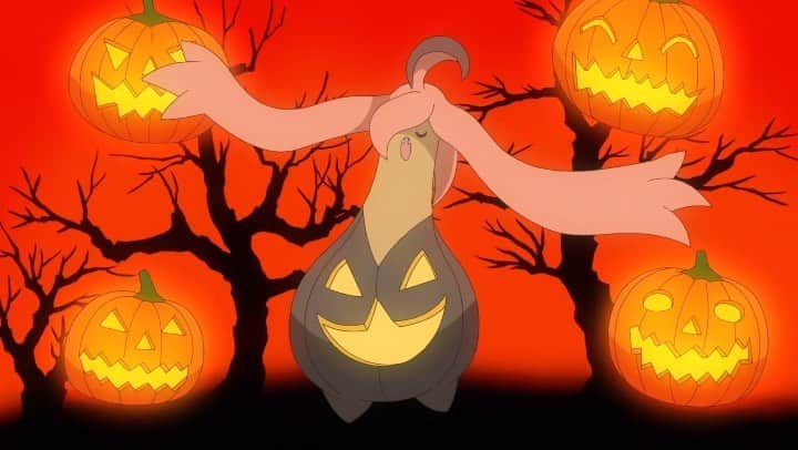 Pokémonのインスタグラム：「Gourgeist used Trick-or-Treat! 😱🎃👻 #Pokeween」