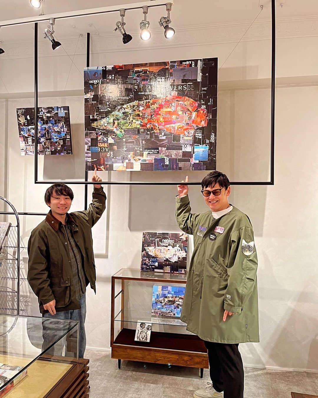 宮田麺児のインスタグラム：「先日　素晴らしい　collage art 作品をみてきました。」