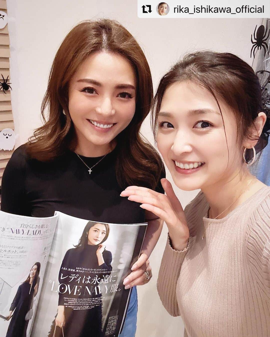 深津瑠美のインスタグラム：「大好きな石川梨華さんにお会いしました💗  ライオンズ時代からのご縁です🥰  梨華さんのデビュー当時から拝見していましたので、子育て話などができて本当に幸せでした🫶✨  長時間お邪魔させていただきましたがそれでもまだ話し足りず、ずーっと笑っていましたね🙈❤️  私は梨華さんの綺麗で可愛くてお茶目なところと、心がピュアで優しいところが大大大好きです💖  またお会いできる日を楽しみにカナダ、アメリカに戻ってからも頑張ります🤍」