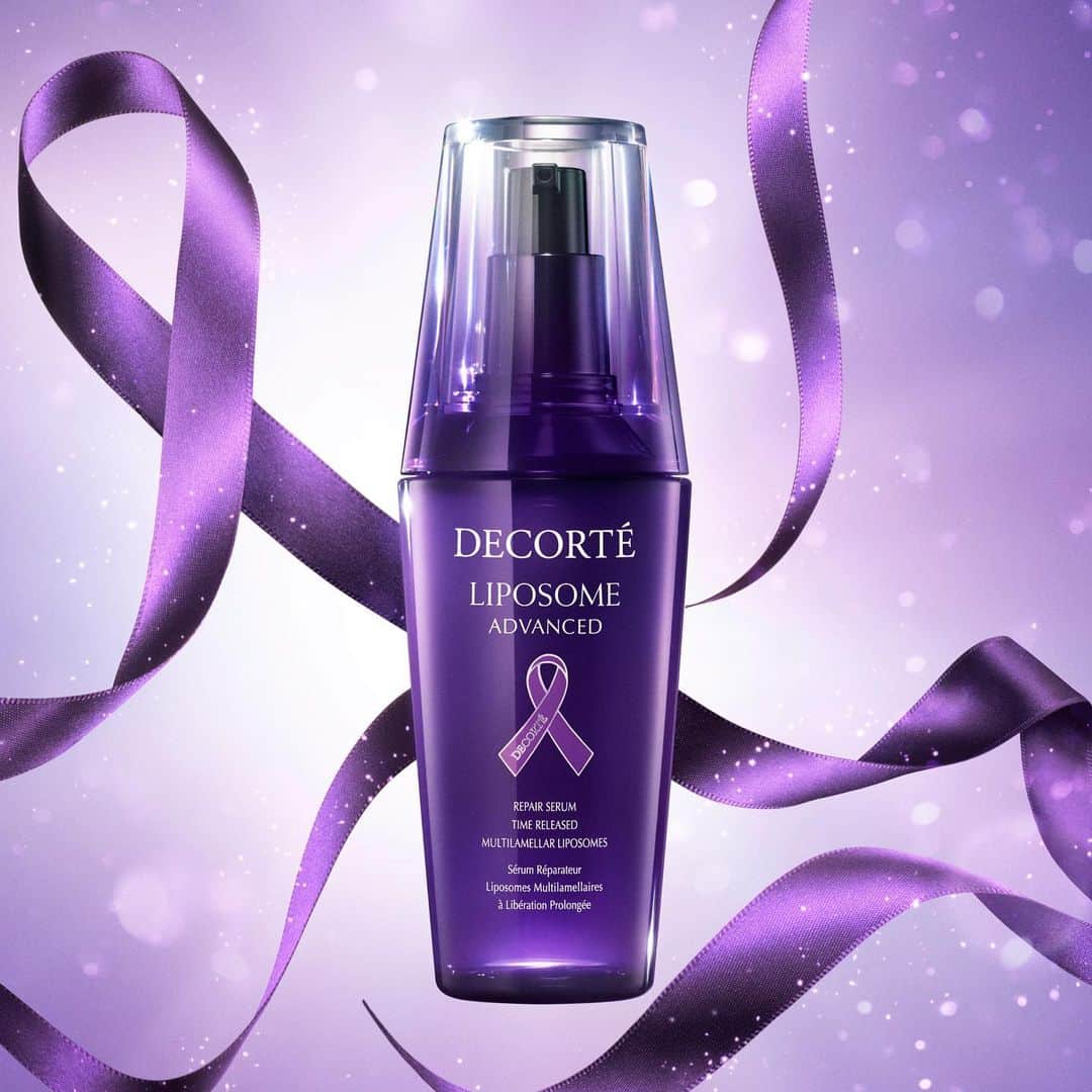 DECORTÉのインスタグラム：「DECORTÉ has established the ""DECORTÉ Purple Ribbon Project"" and is involved in activities to resolve social issues surrounding women.   A portion of the sales of the limited ""Liposome Advanced Purple Ribbon Set"" released today will be donated to the NPO ""All Japan Women's Shelter Network"" to fund the maintenance and activities of shelters.  コスメデコルテでは、「コスメデコルテ パープルリボンプロジェクト」を立ち上げ、女性を取りまく社会の課題を解消する活動に取り組んでいます。  本日登場する限定セット「リポソーム アドバンスト パープルリボン セット」は、売り上げの一部をNPO法人「全国女性シェルターネット」に寄付し、シェルターの運営維持や活動を支援いたします。  11月1日発売　限定品 リポソーム アドバンスト パープルリボン セット 2023 ※数に限りがございますので、品切れの際はご容赦ください。  #decorte #コスメデコルテ #purpleribbonproject #パープルリボンプロジェクト」