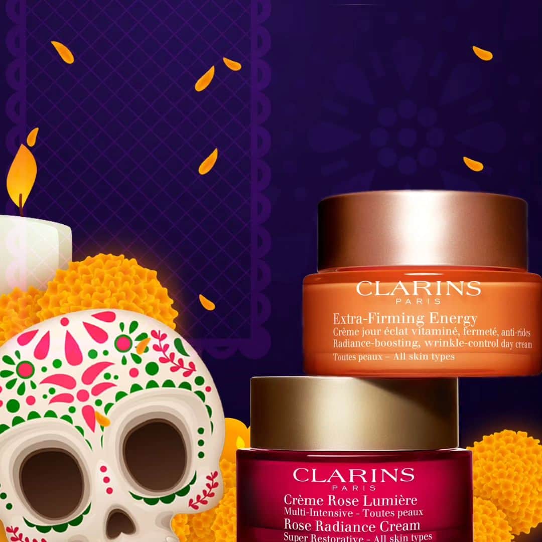 Clarins Méxicoさんのインスタグラム写真 - (Clarins MéxicoInstagram)「En el Día de Muertos, honramos a quienes partieron con colores y rituales llenos de vida. Al igual que Clarins, celebremos la belleza que trasciende la eternidad. 💀🌼  #DíaDeMuertos #ClarinsCuidadDeTi #Noviembre #Tradiciones」11月1日 10時08分 - clarinsmx