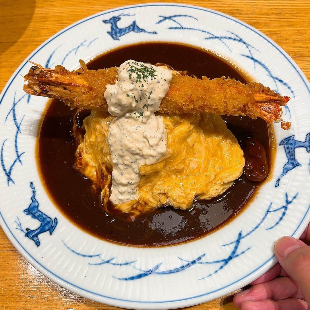 本城聡章さんのインスタグラム写真 - (本城聡章Instagram)「久しぶりにオムライス🍤　#ランチ」11月1日 15時41分 - honjo